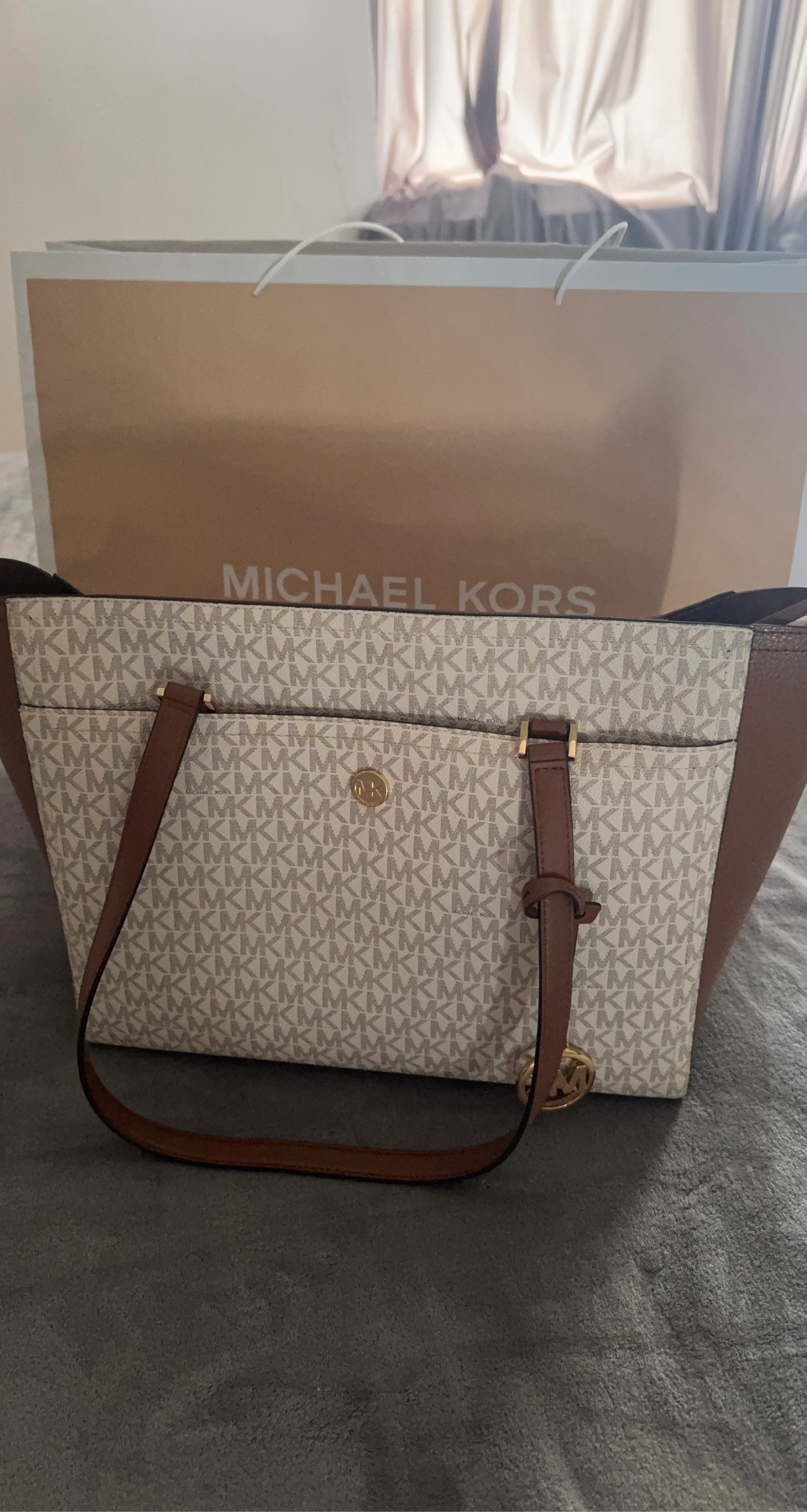 Michael Kors Tote Bag with Matching Pouch