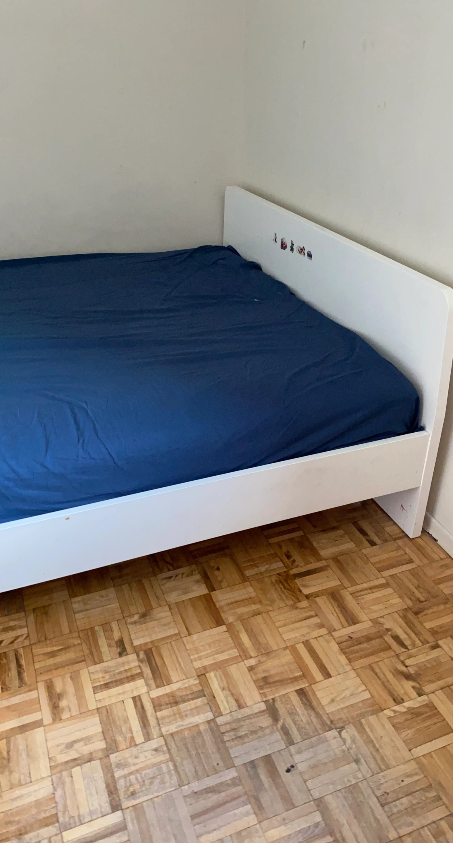 IKEA White queen bed Frame