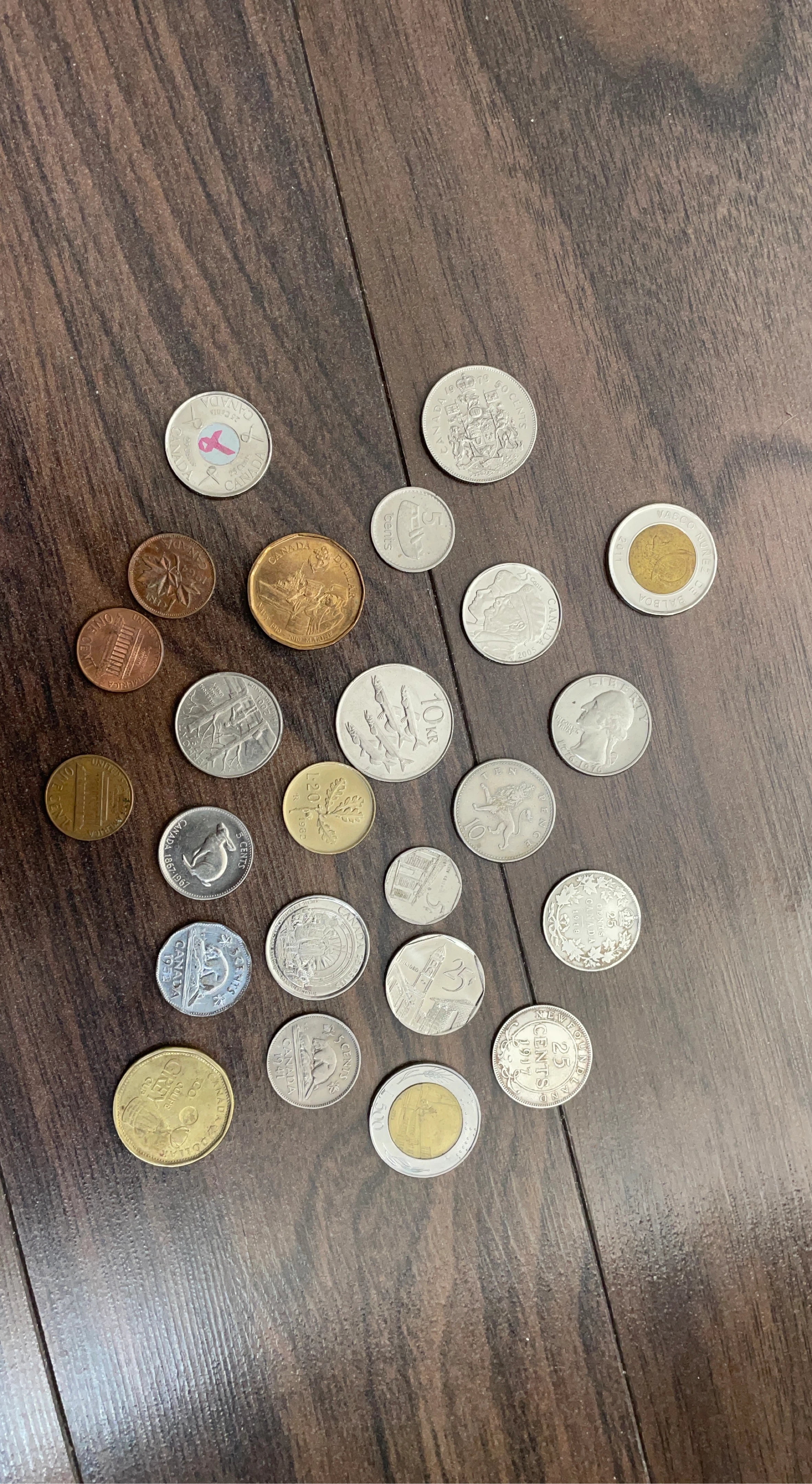Assorted International Coins