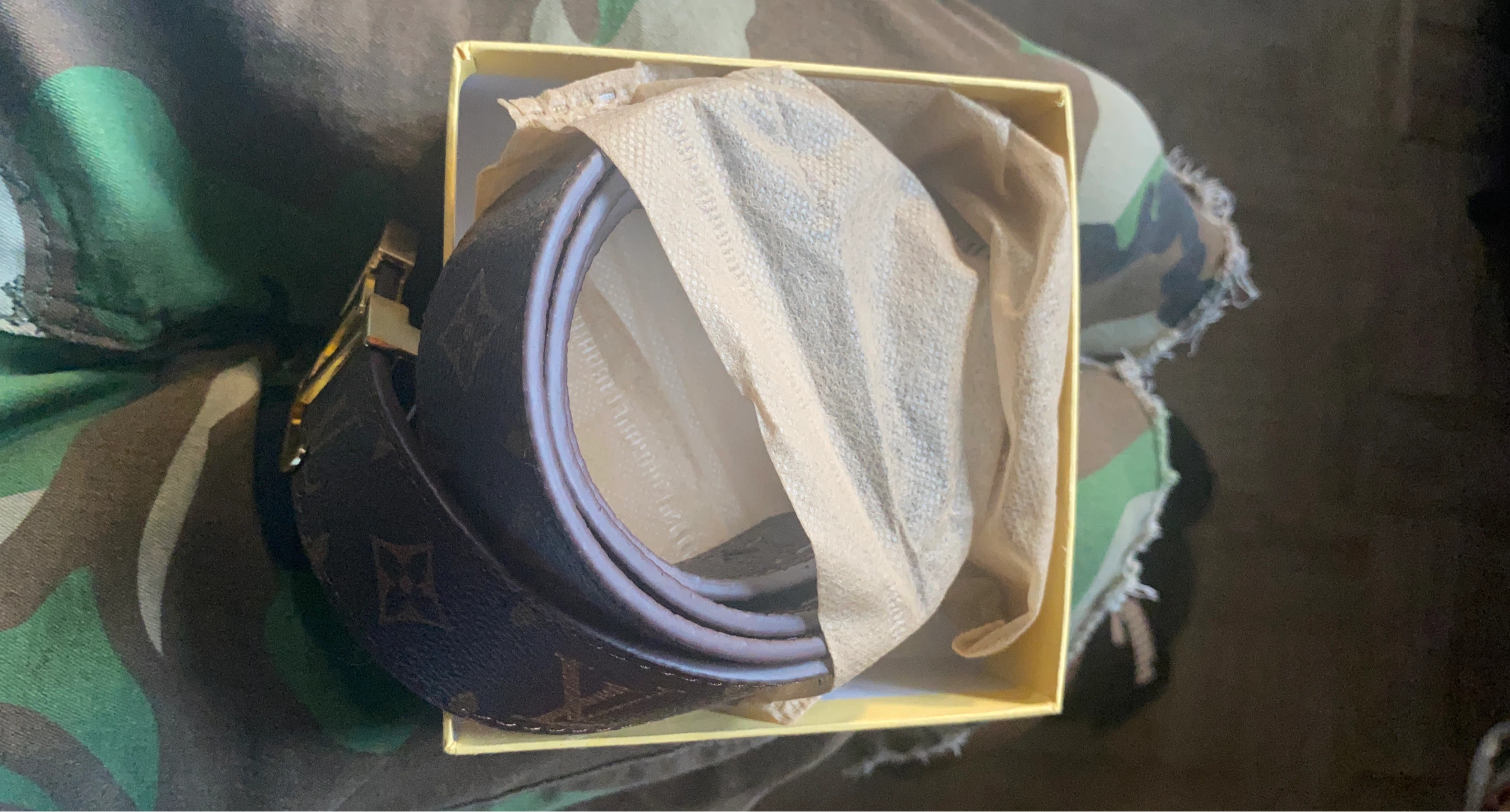 Louis Vuitton Monogram Belt (Cash only)