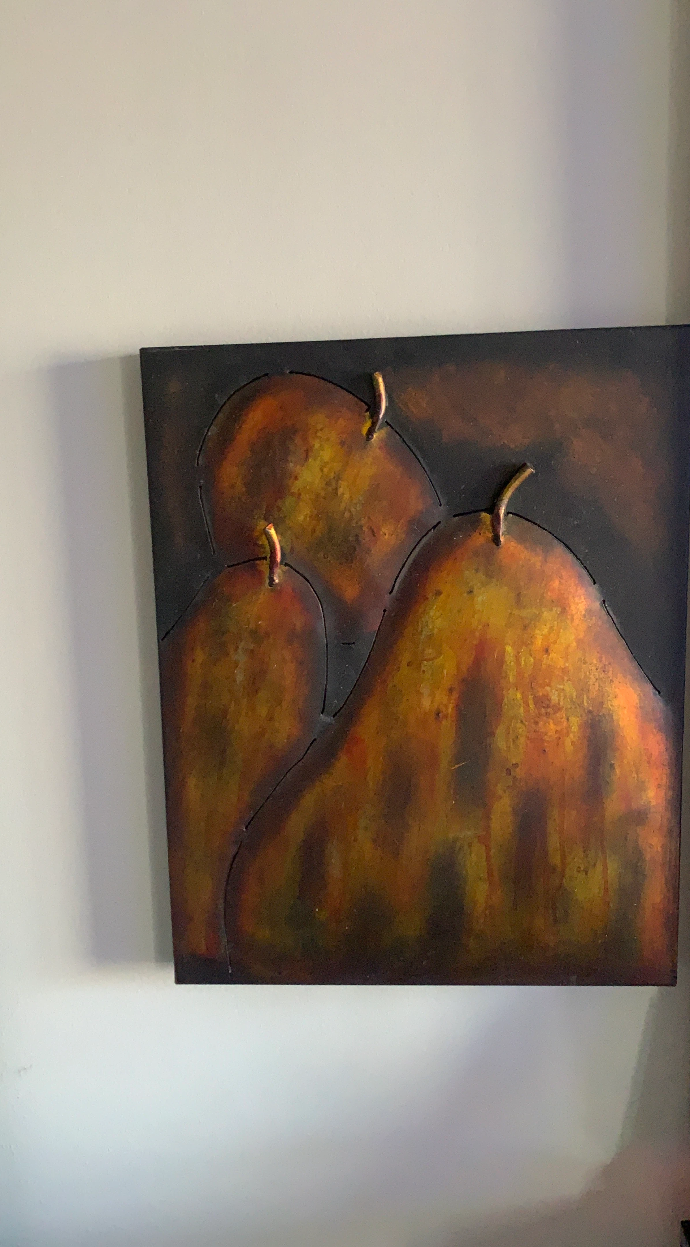 Metal Pear Wall Art