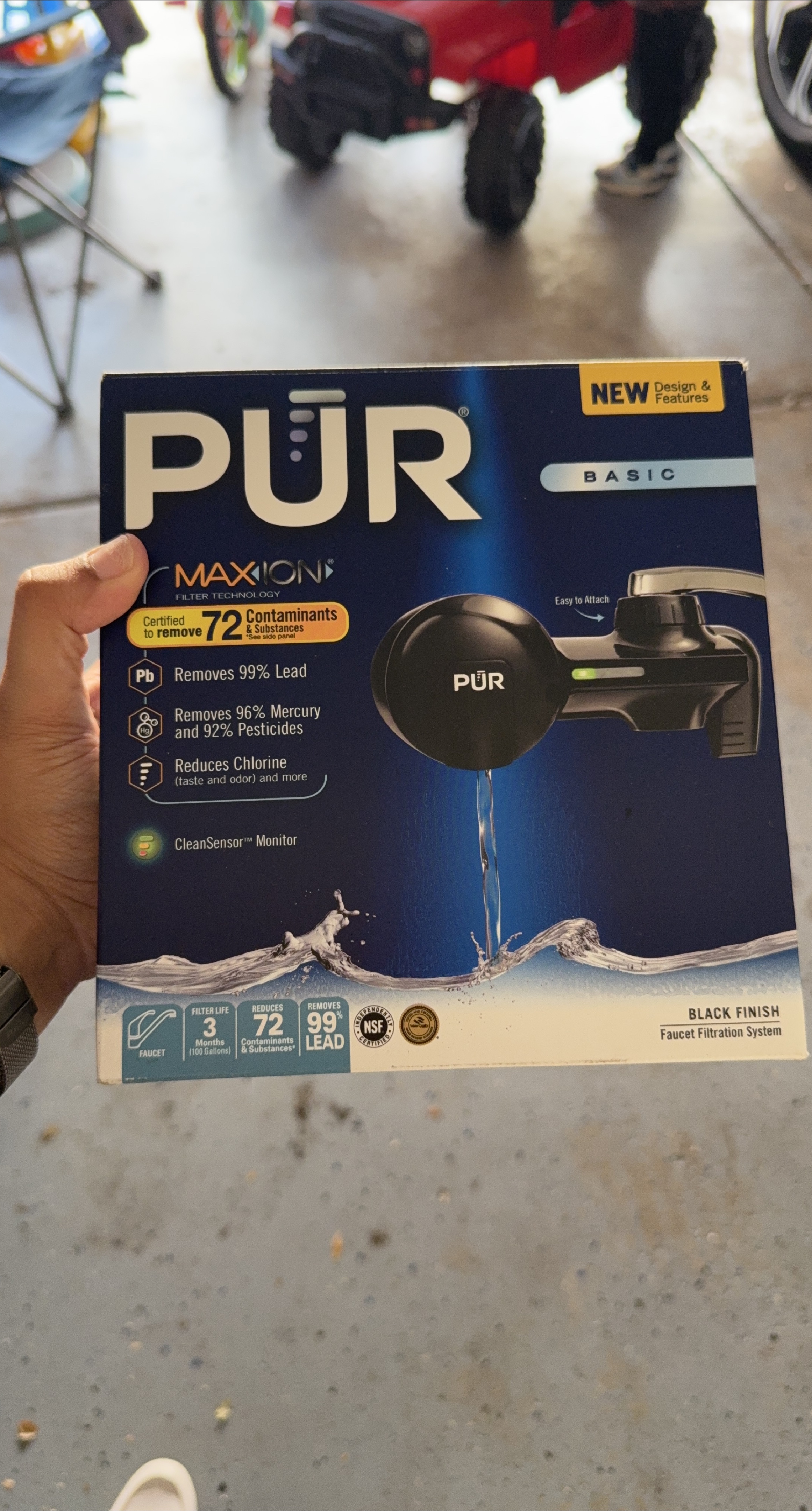 PUR Basic Faucet Filtration System - Black Finish
