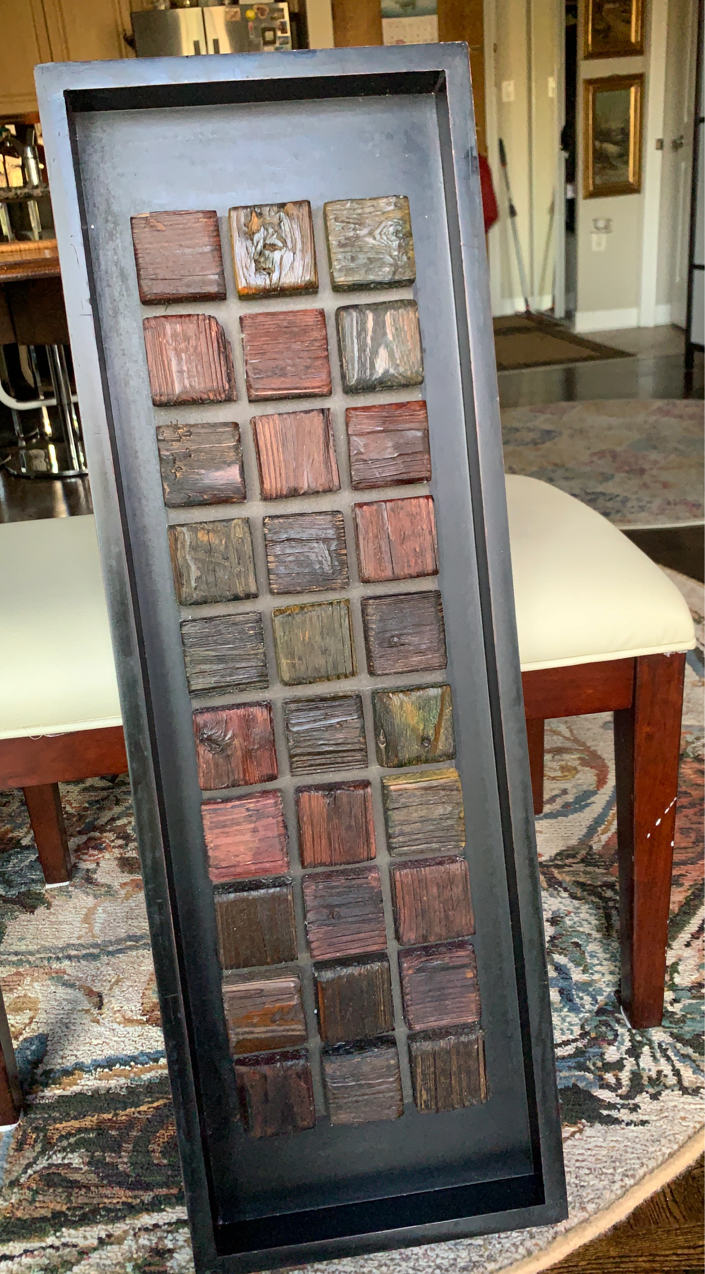 Decorative Wall Art Wood Block Panel