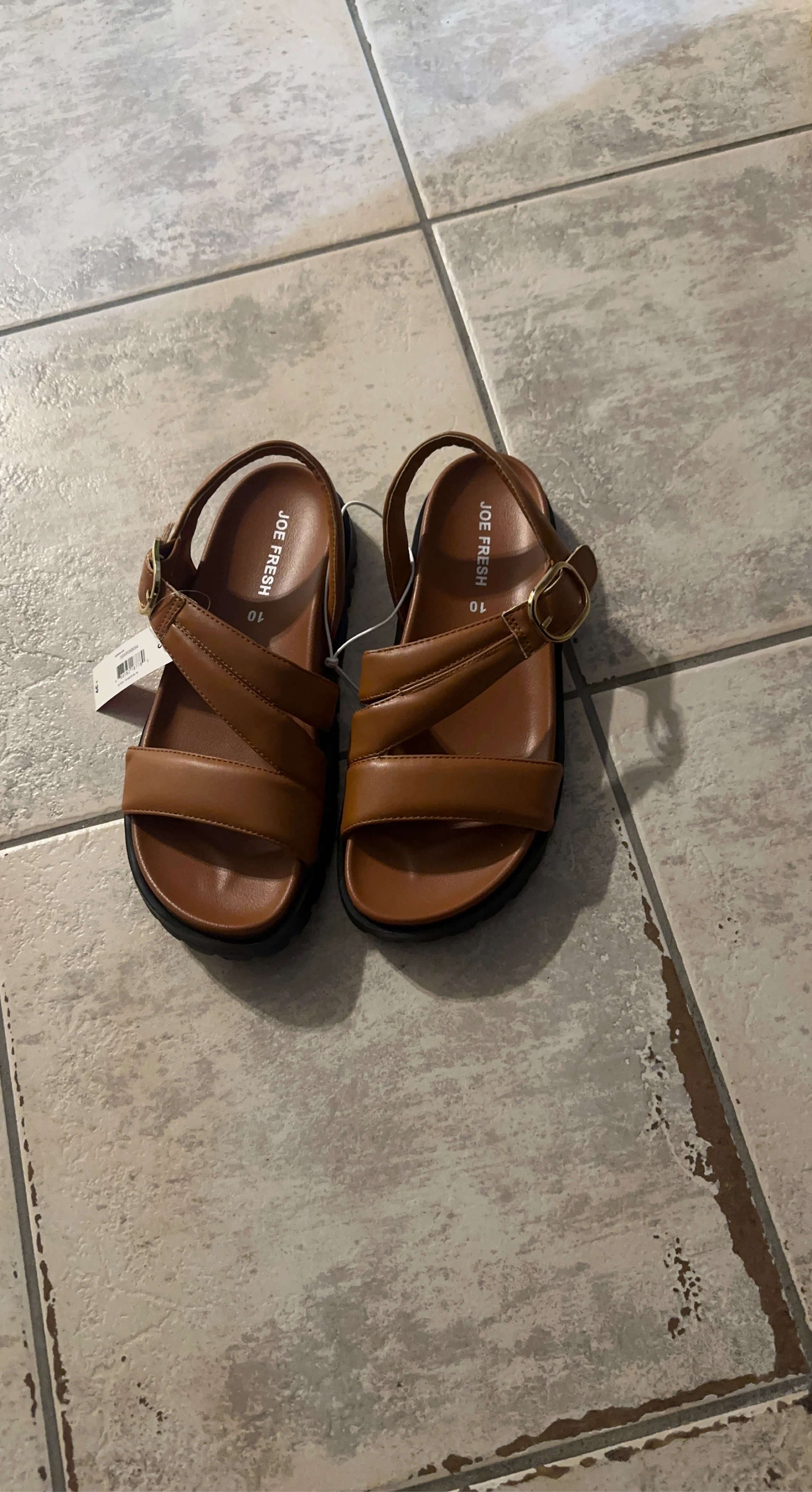 Joe Fresh Women's Brown Sandals Size 10