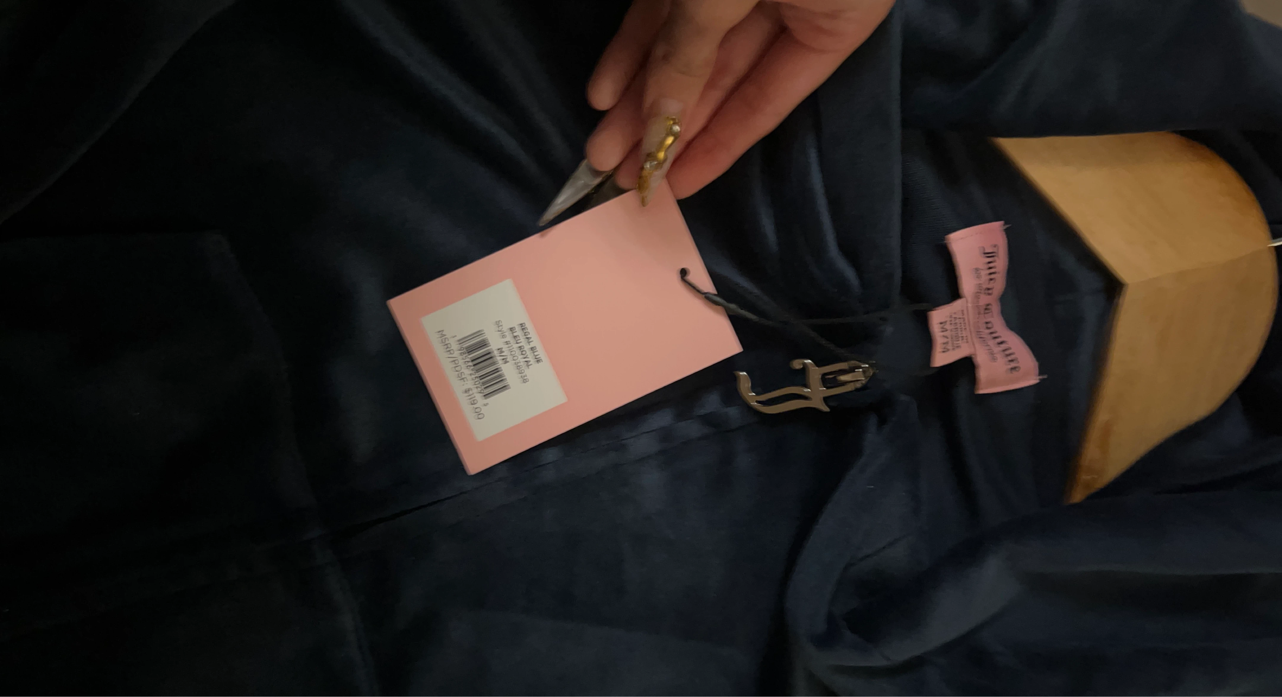 Juicy Couture Velour Track Jacket Regal Blue M/M