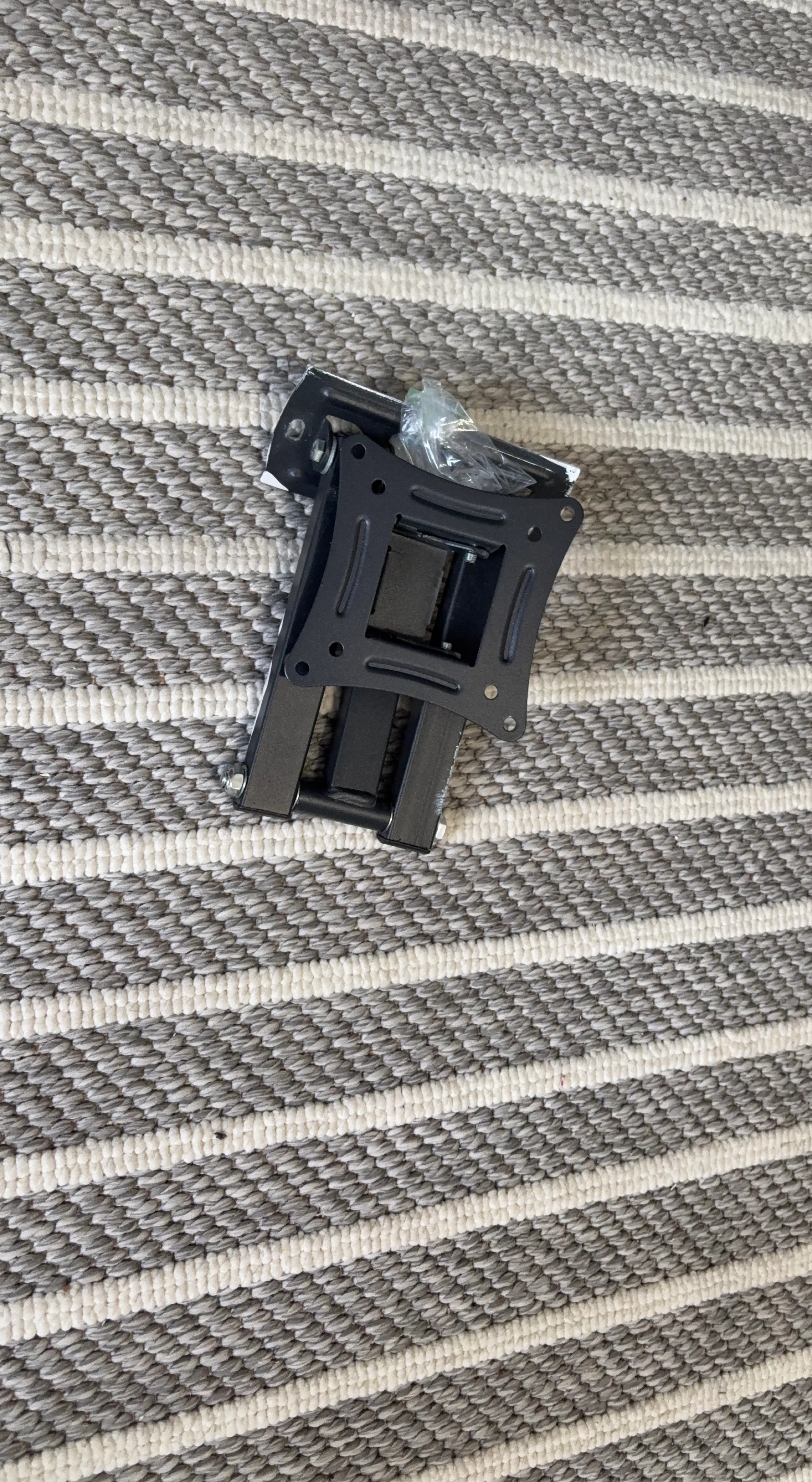 Black Metal TV Wall Mount Bracket