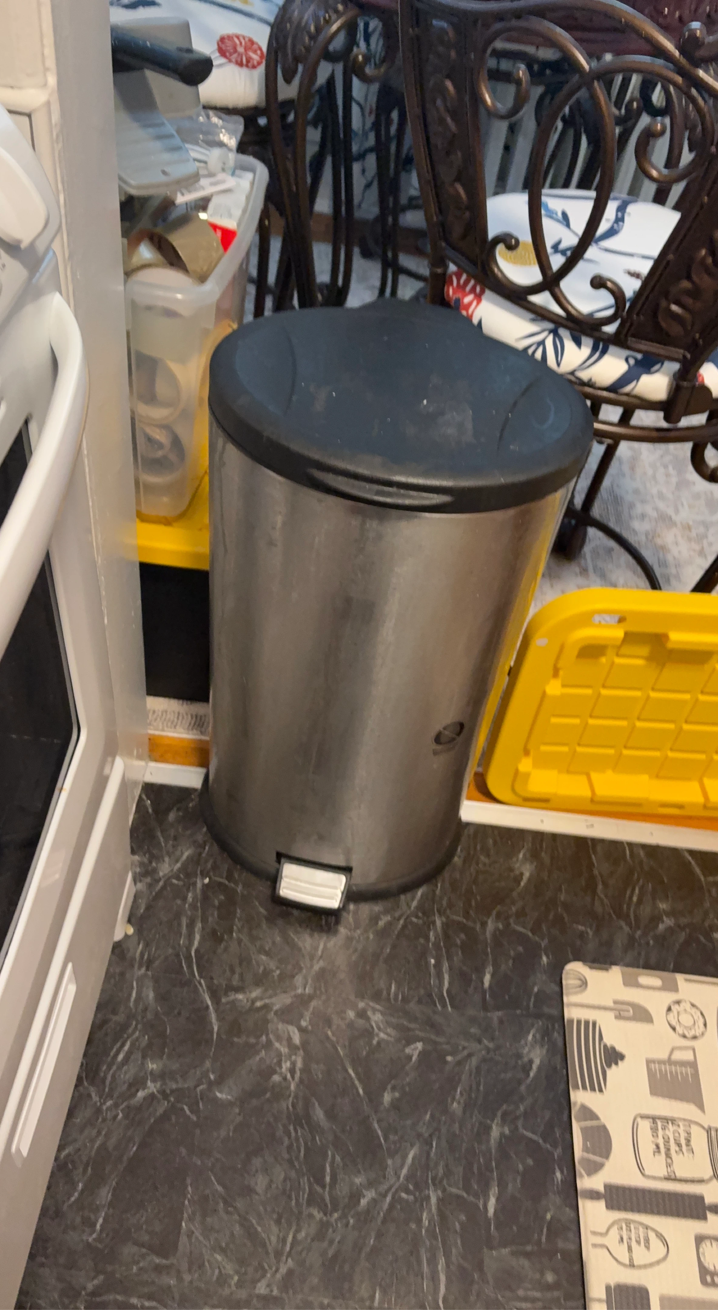 Stainless Steel Step Trash Can