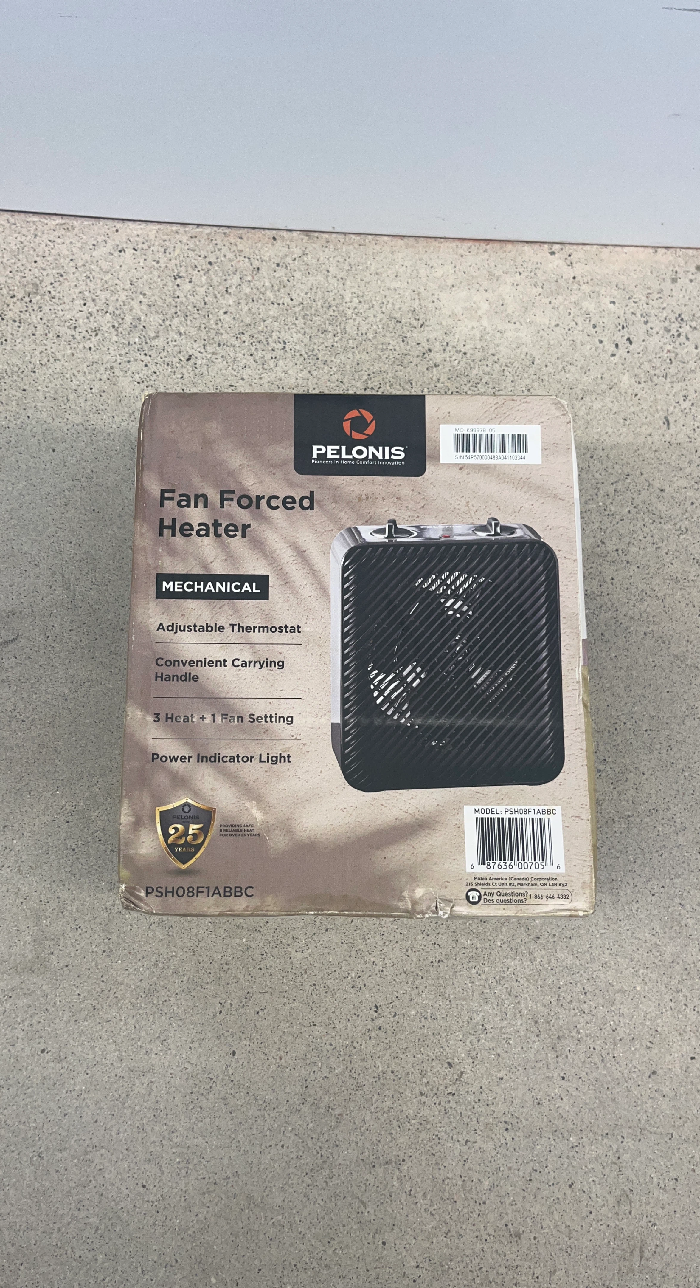 Pelonis Fan Forced Heater PSH08F1ABBC