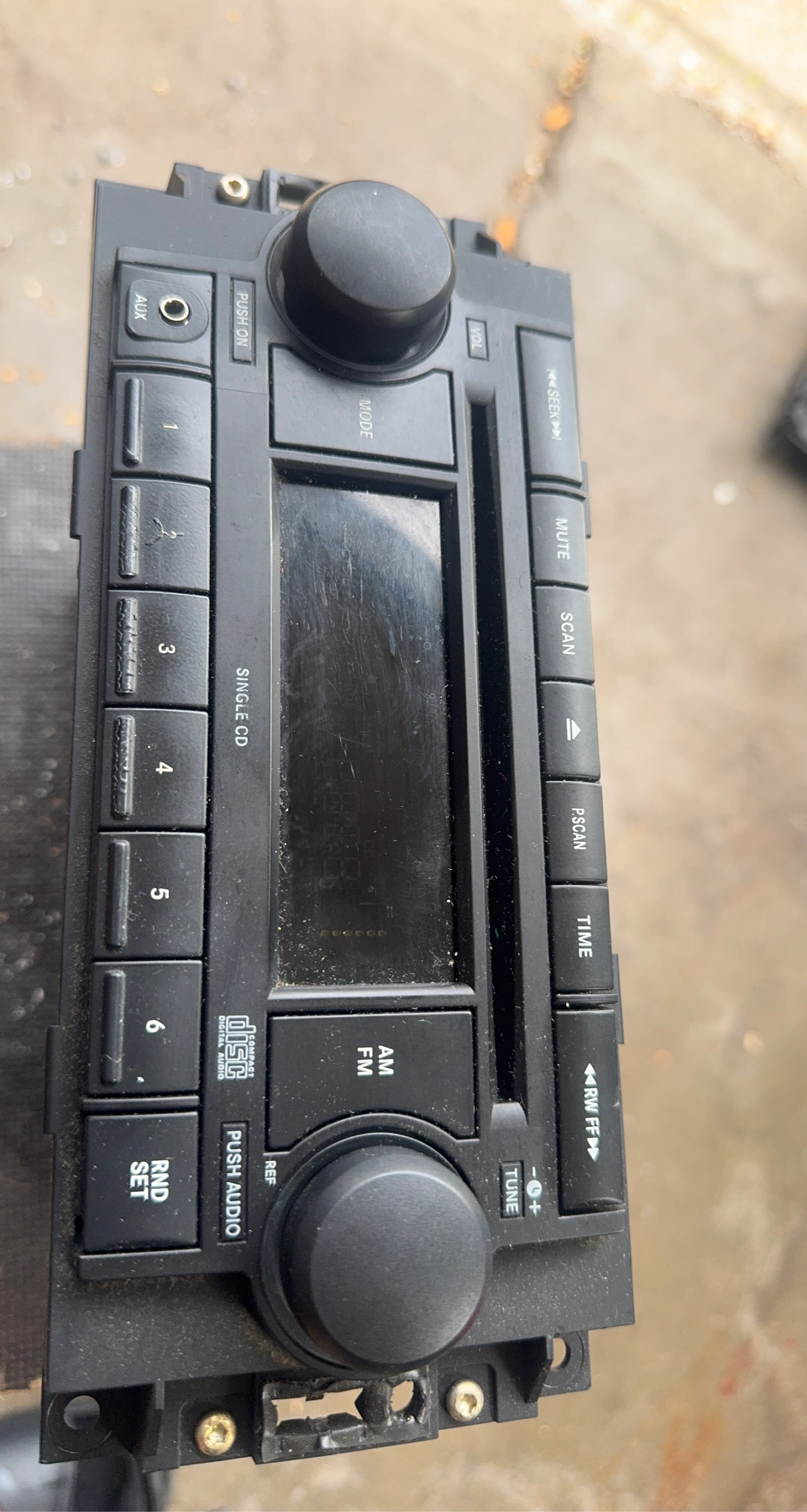 Car Stereo Radio AM/FM CD Player with AUX Input