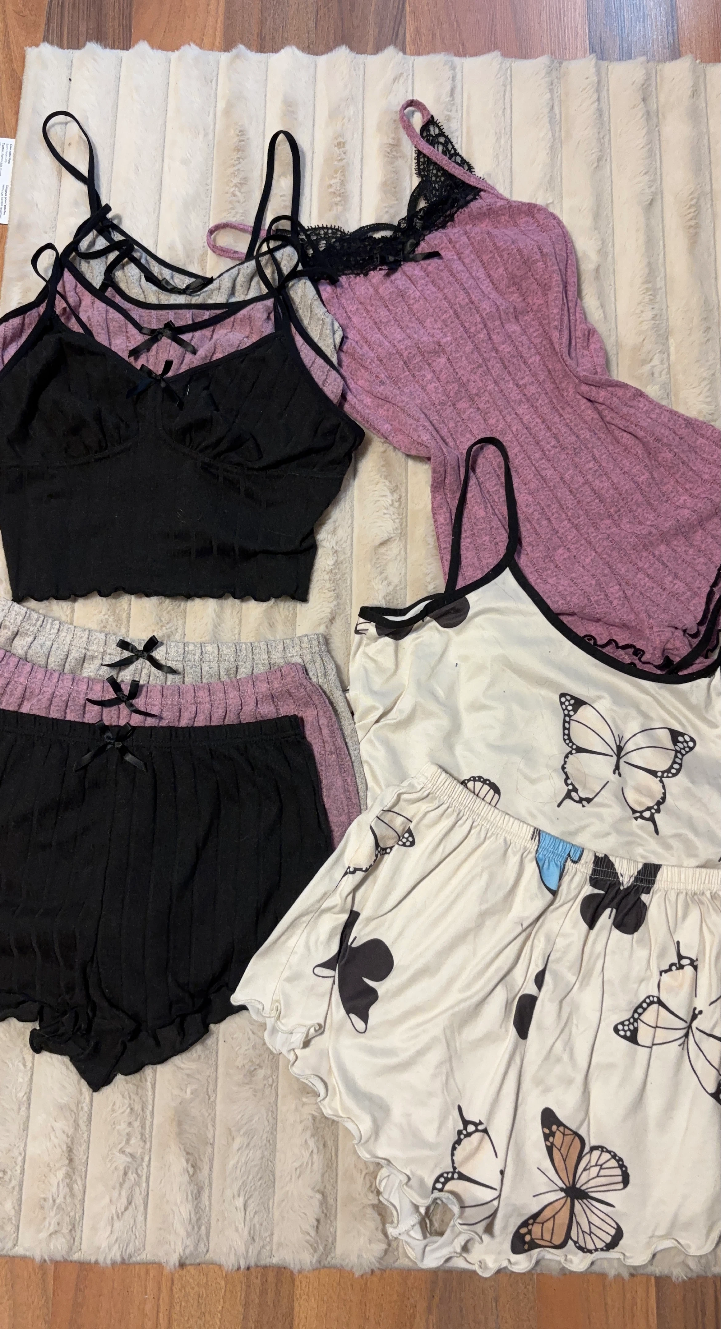 Women's Pajama Set - Tank Tops & Shorts