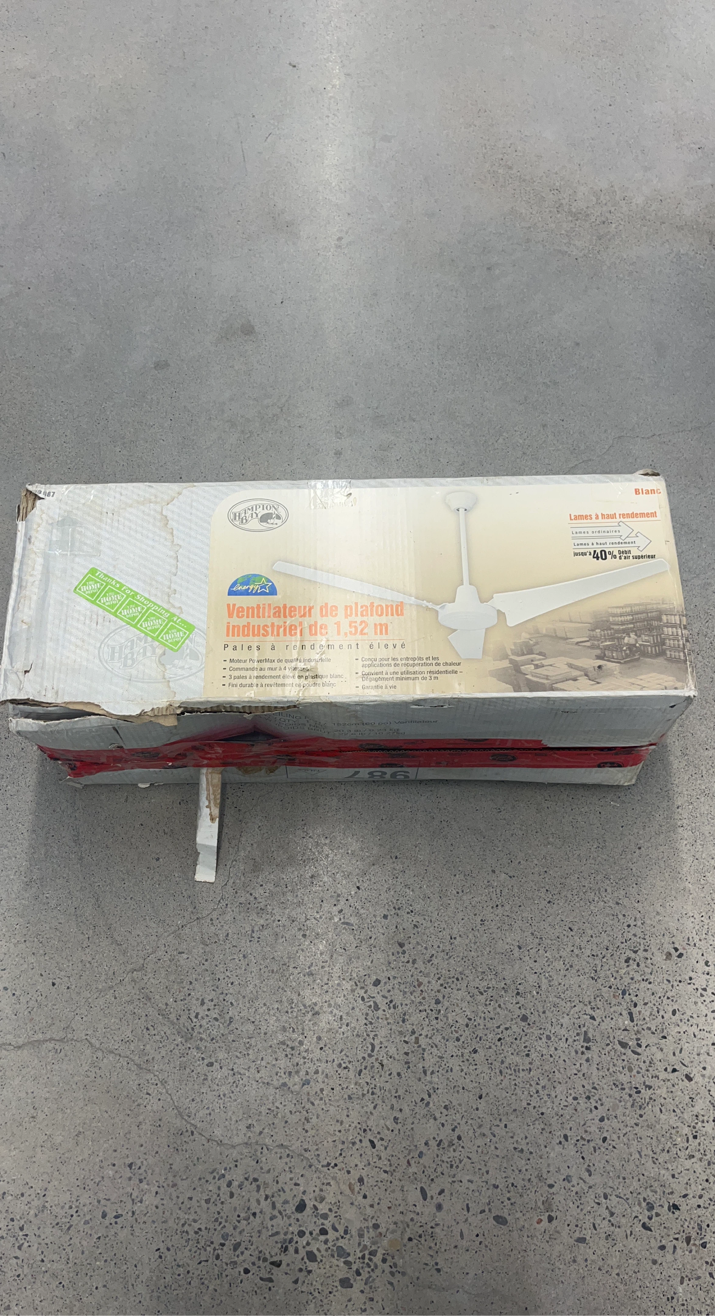 Hampton Bay Industrial Ceiling Fan 1.52 m (60 in)