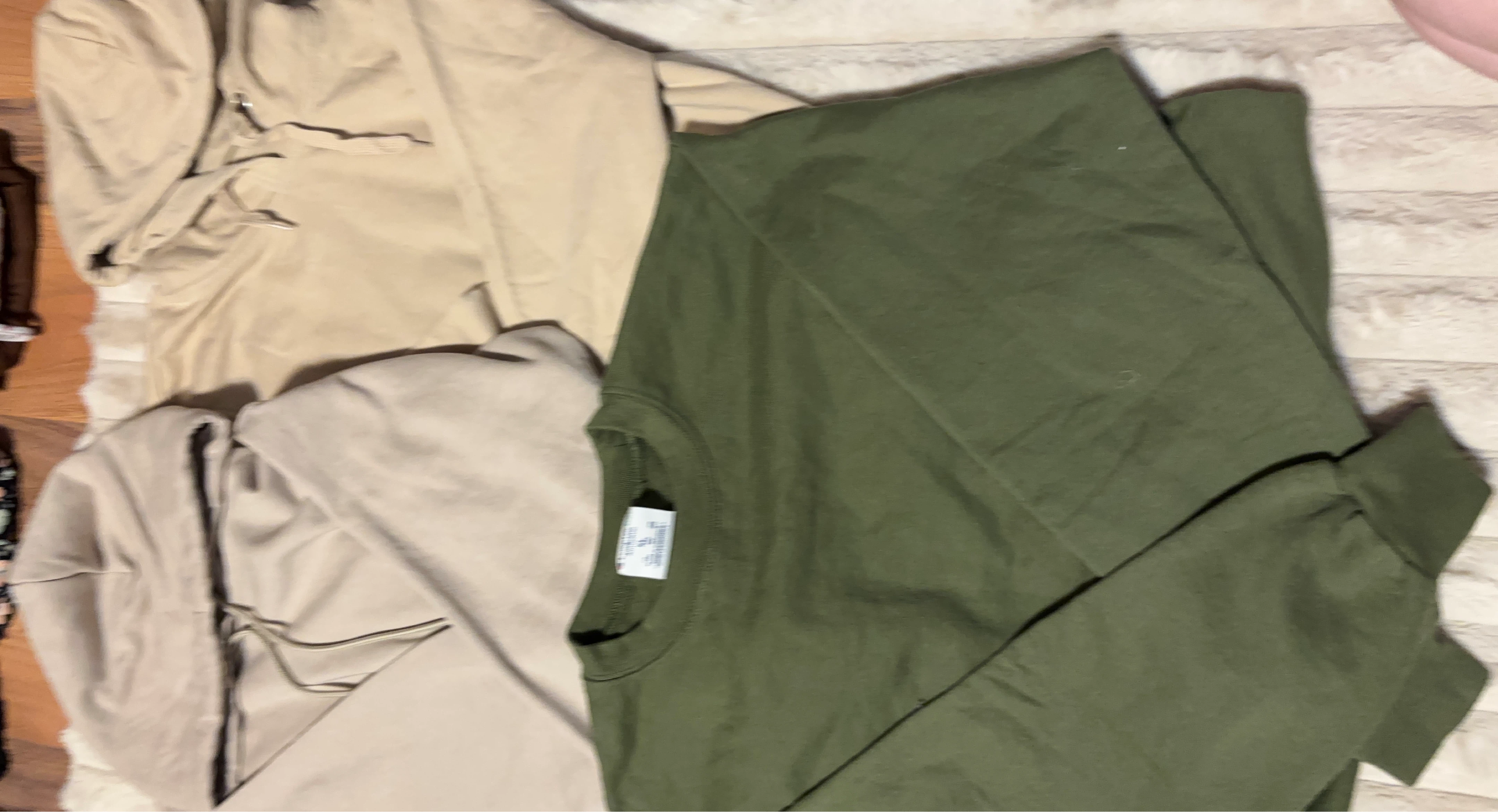 3 long-sleeve hoodies
