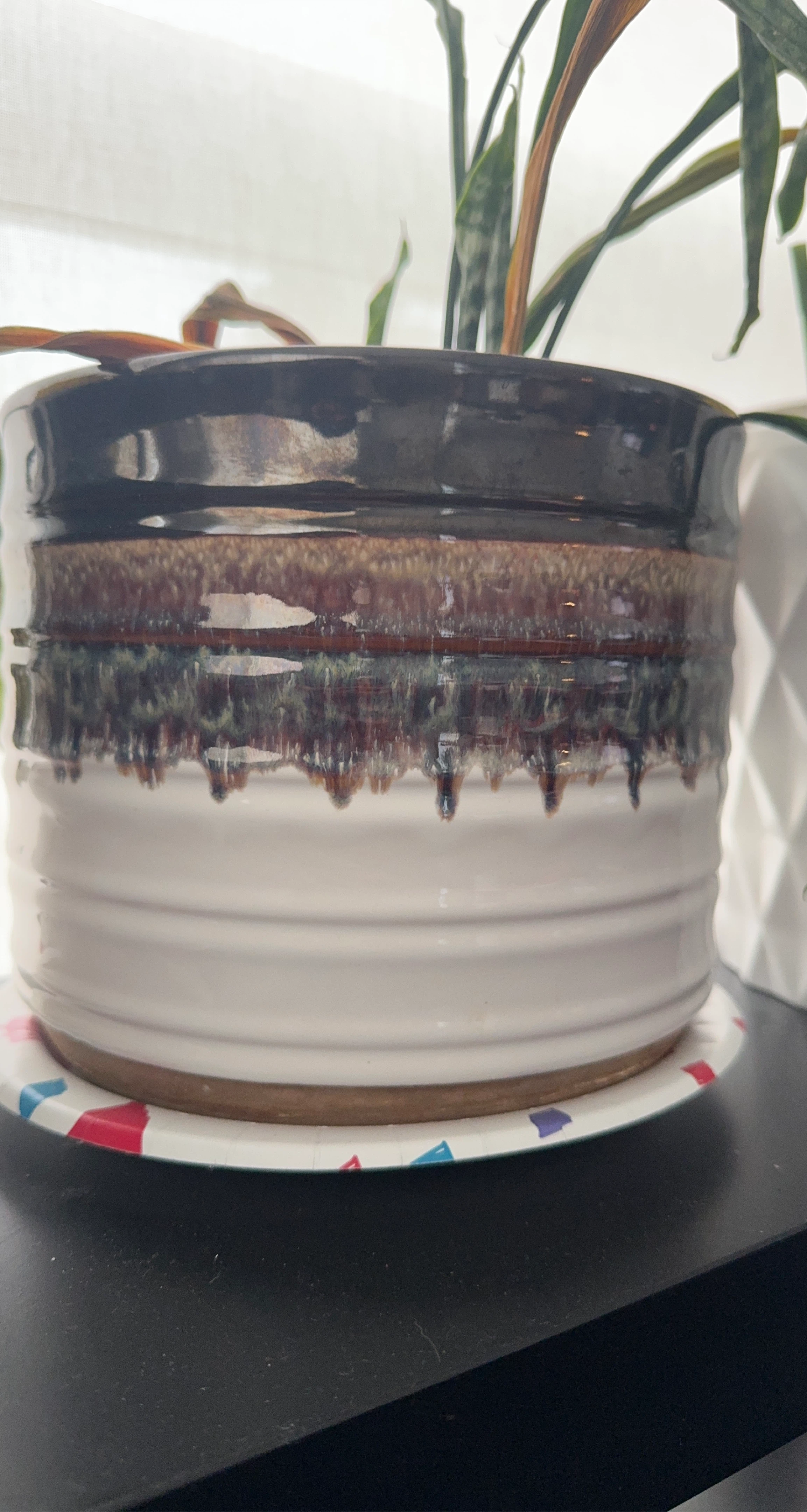 Glazed Ceramic Planter Pot