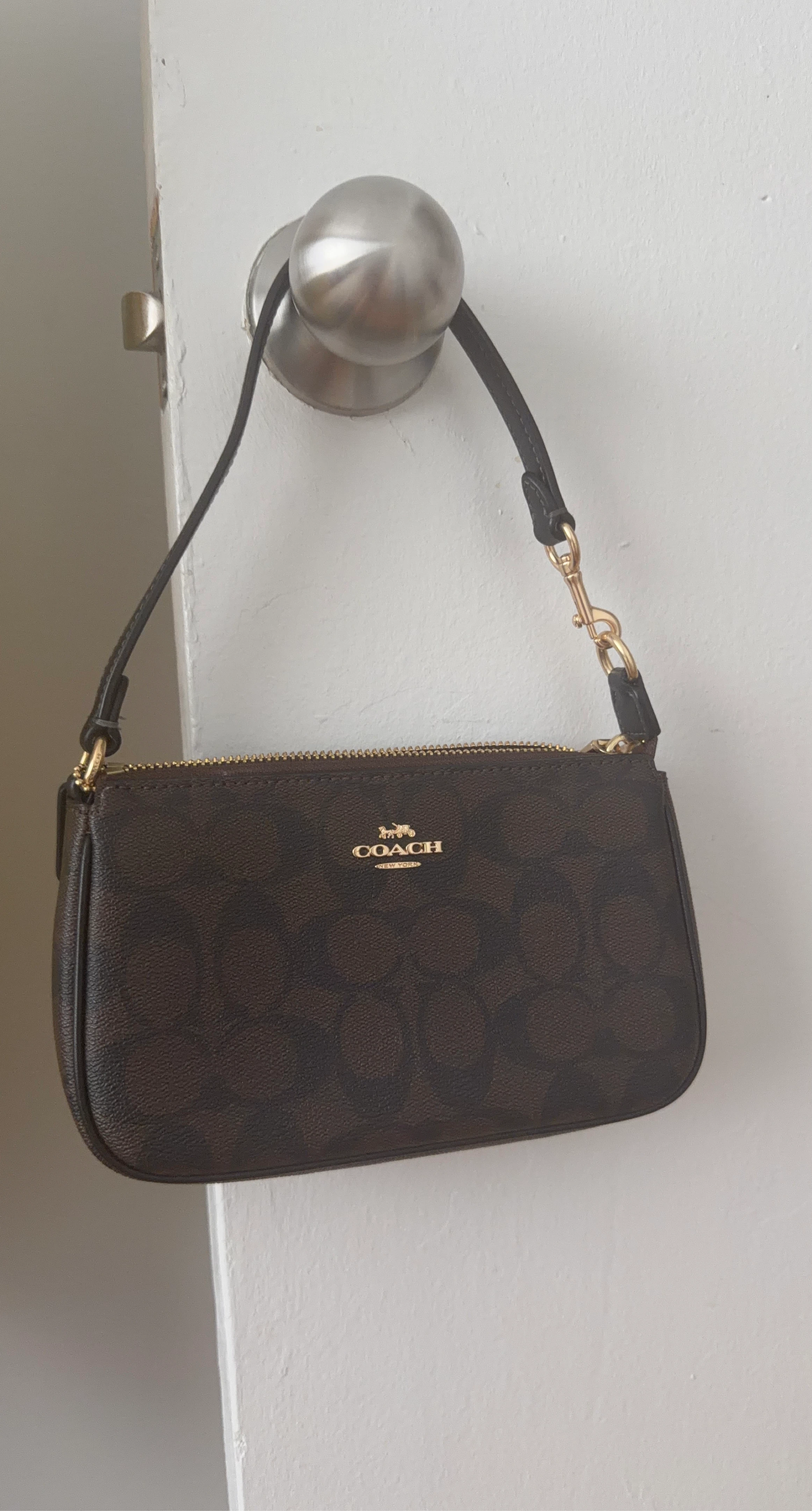 Coach Signature Canvas Wristlet  Nolita 19
