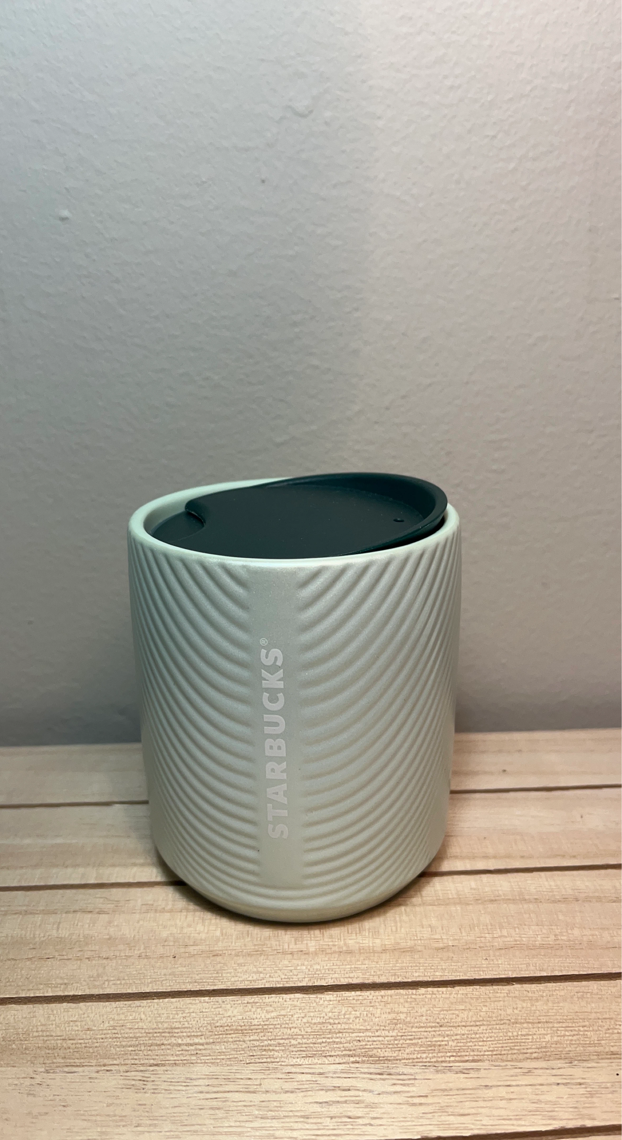 Mint Green Starbucks Ceramic Travel Mug