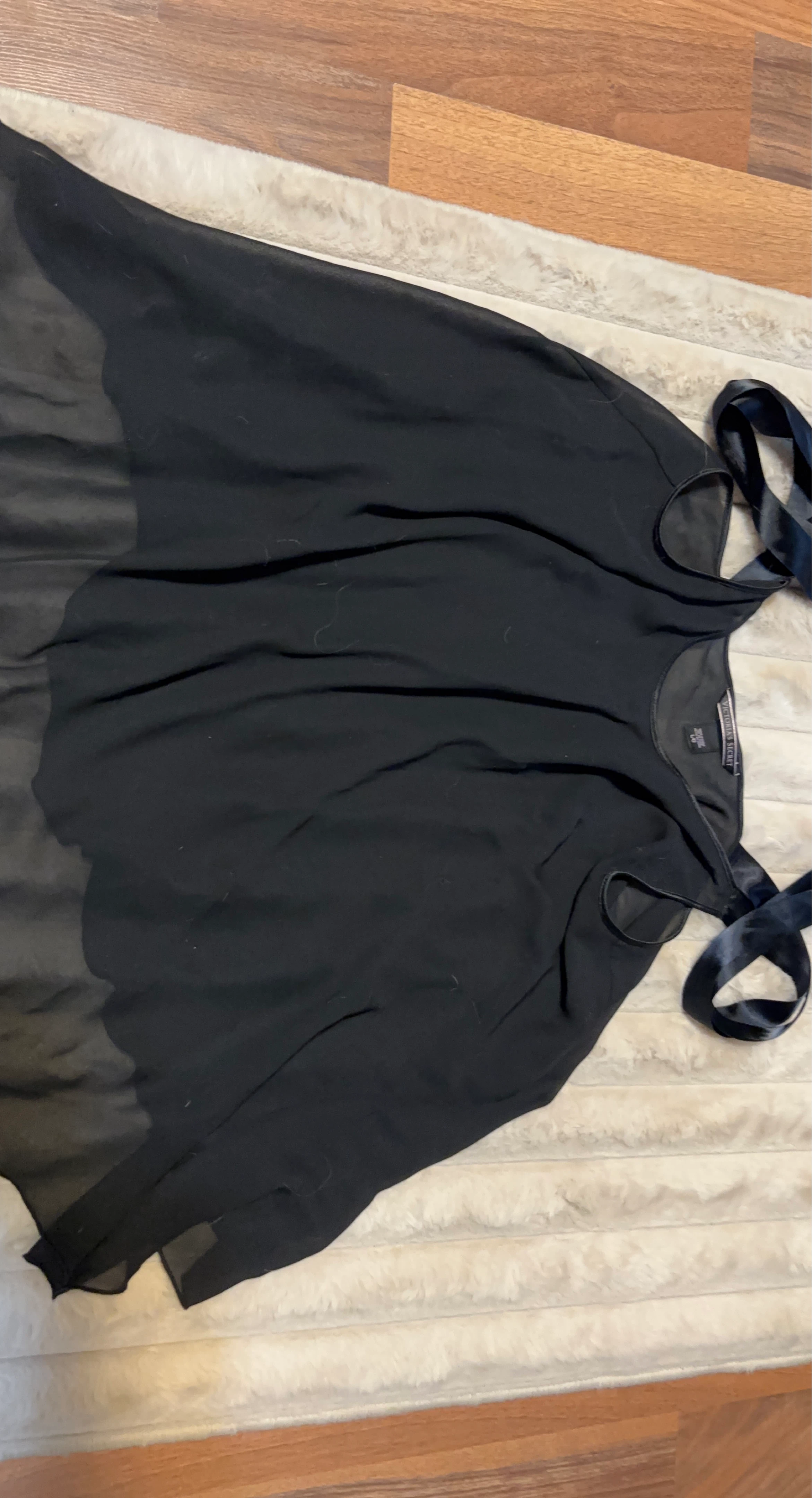 Victoria's Secret Black Sheer Cami Top