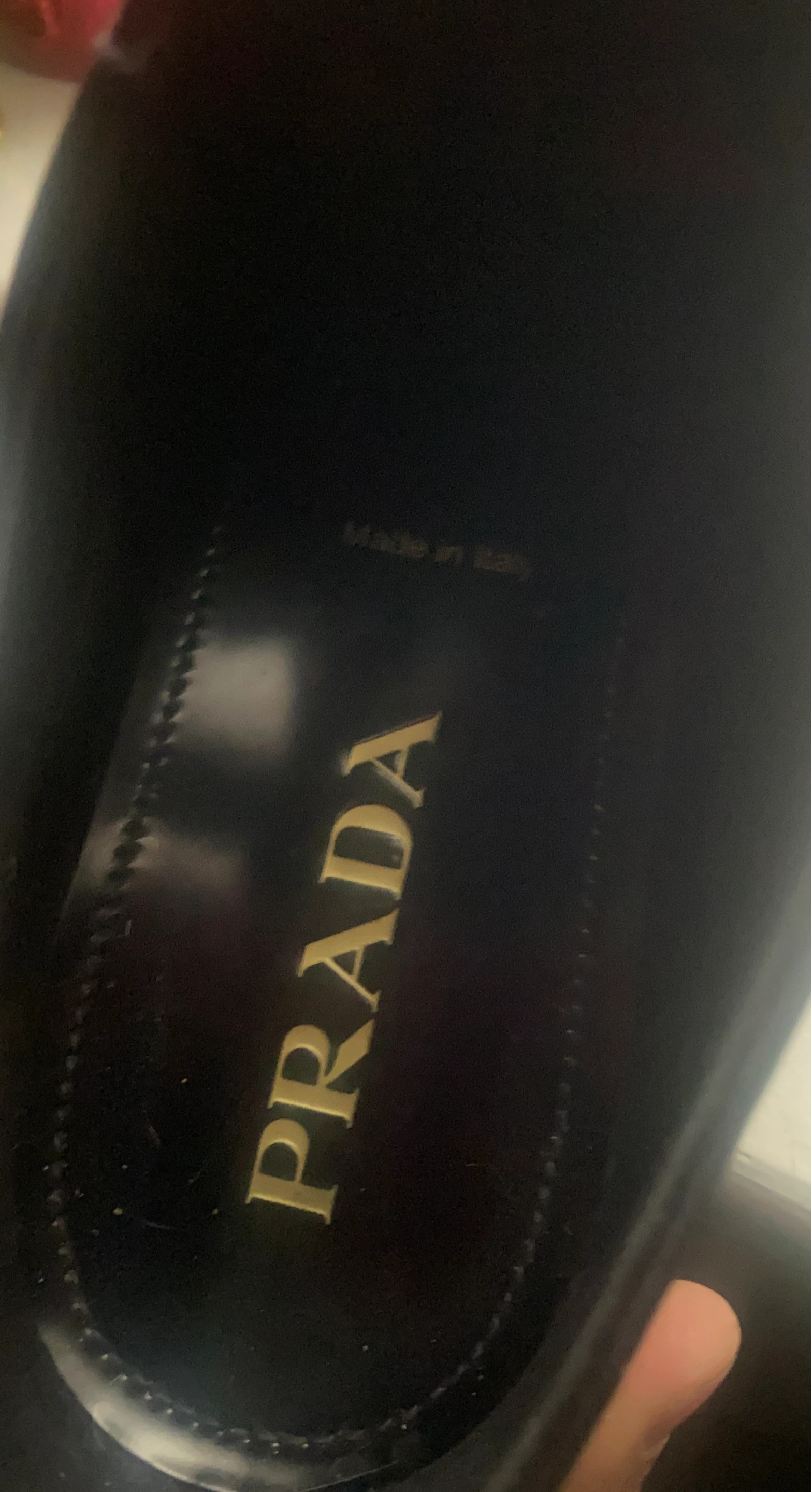 Prada Black Leather Dress Shoes