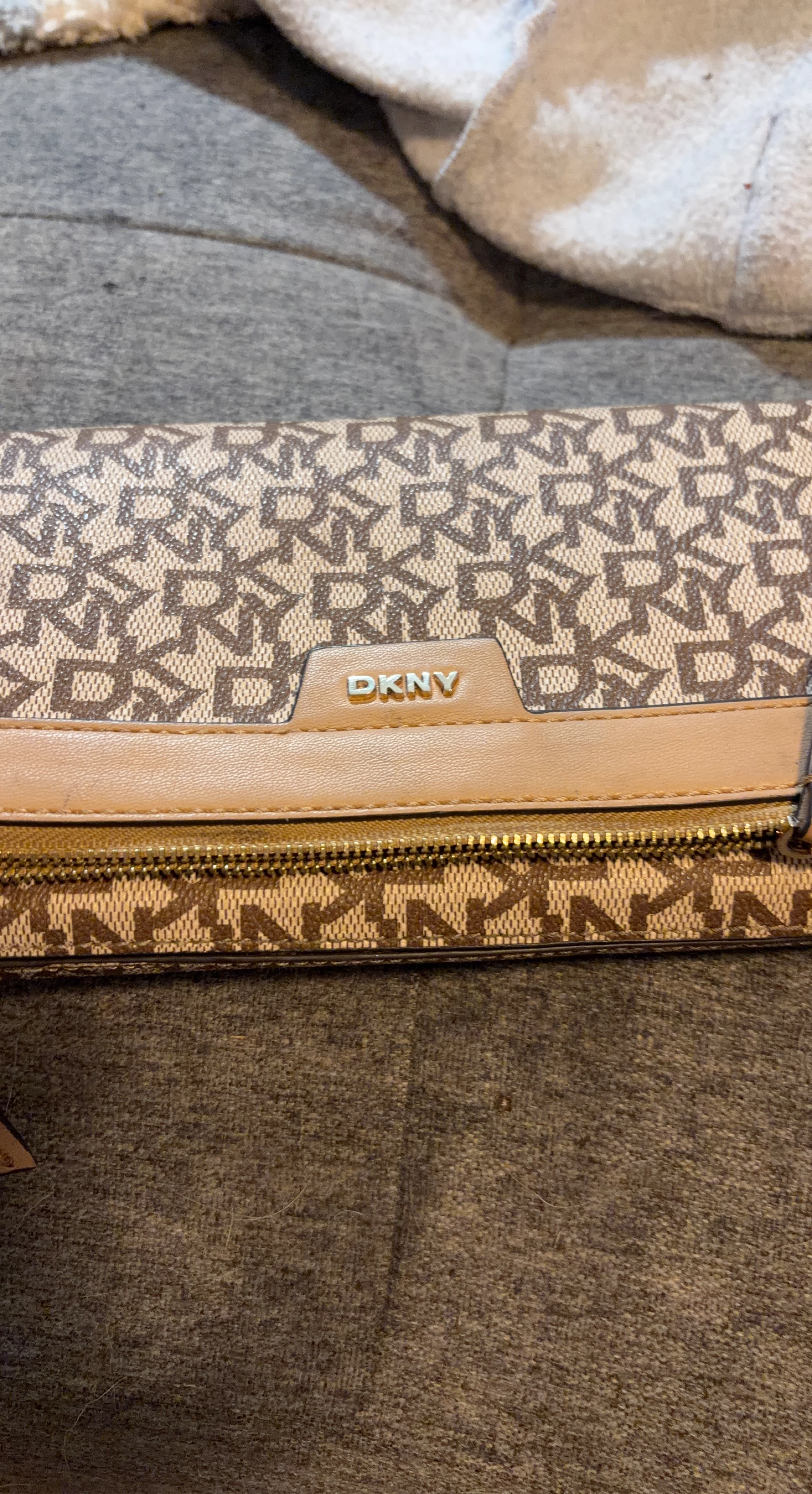 DKNY Monogram Clutch Wallet