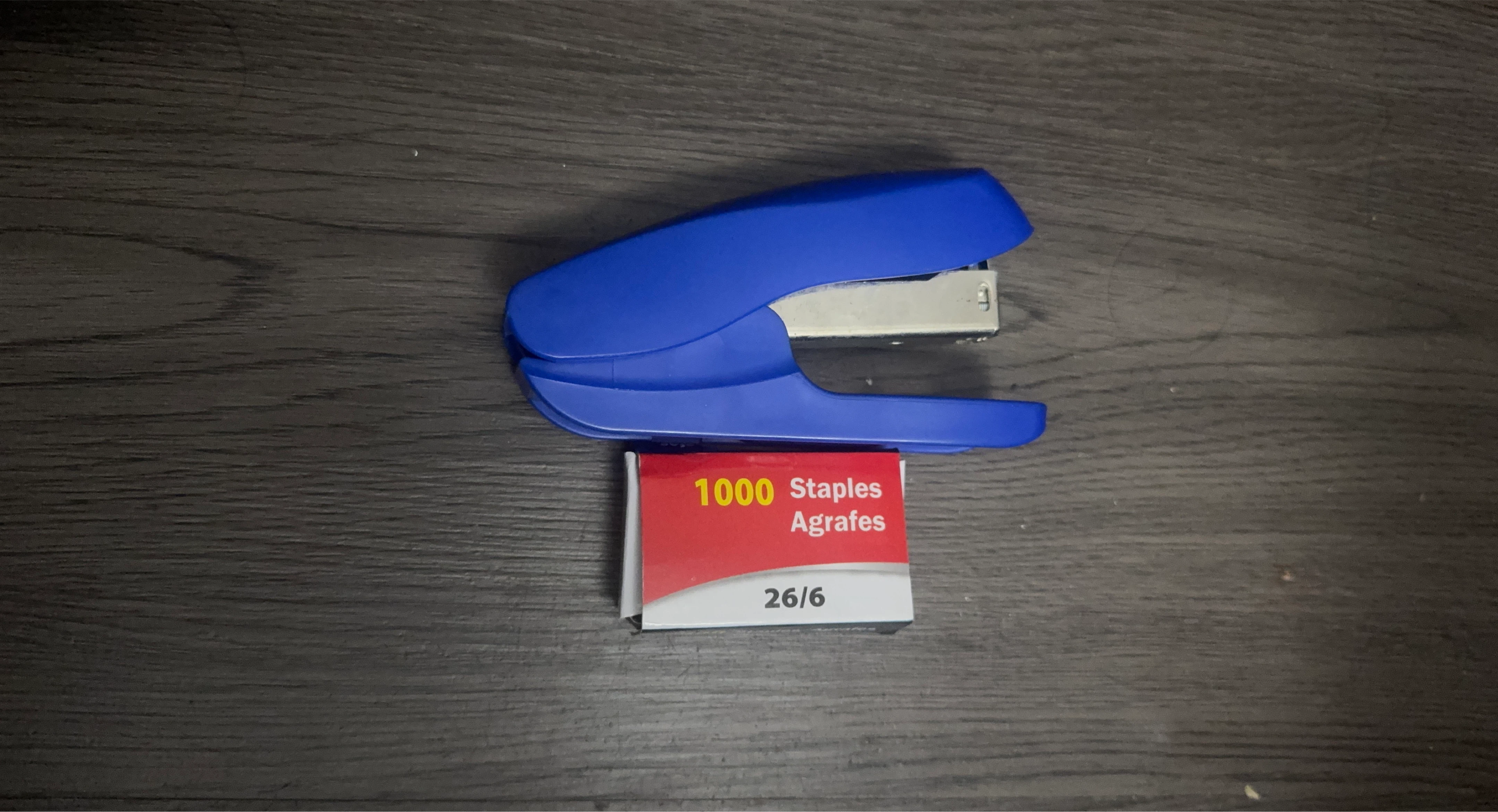 Blue Stapler with 1000 Staples (26/6)