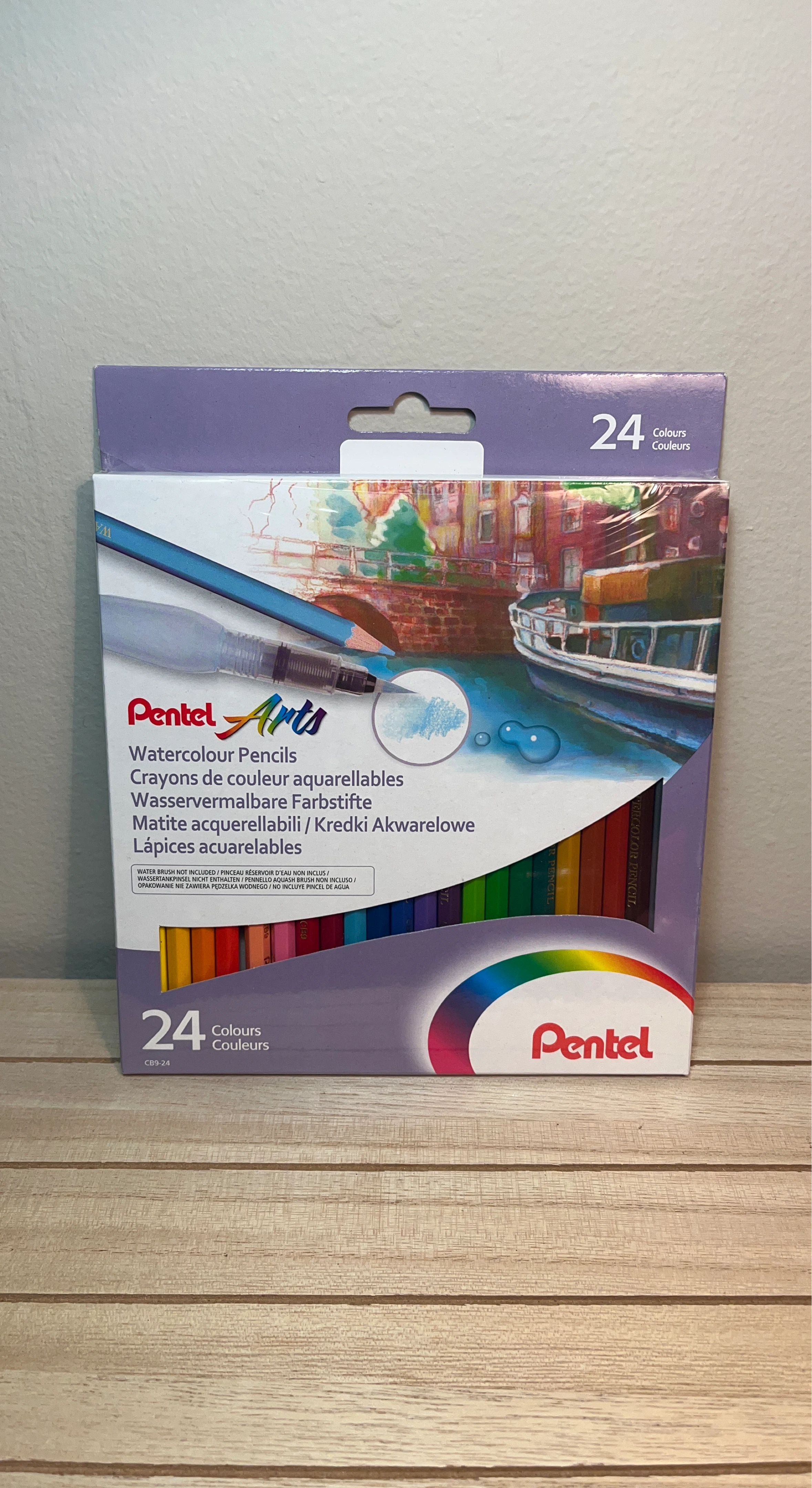 Pentel Arts Watercolour Pencil Set - 24 Colours