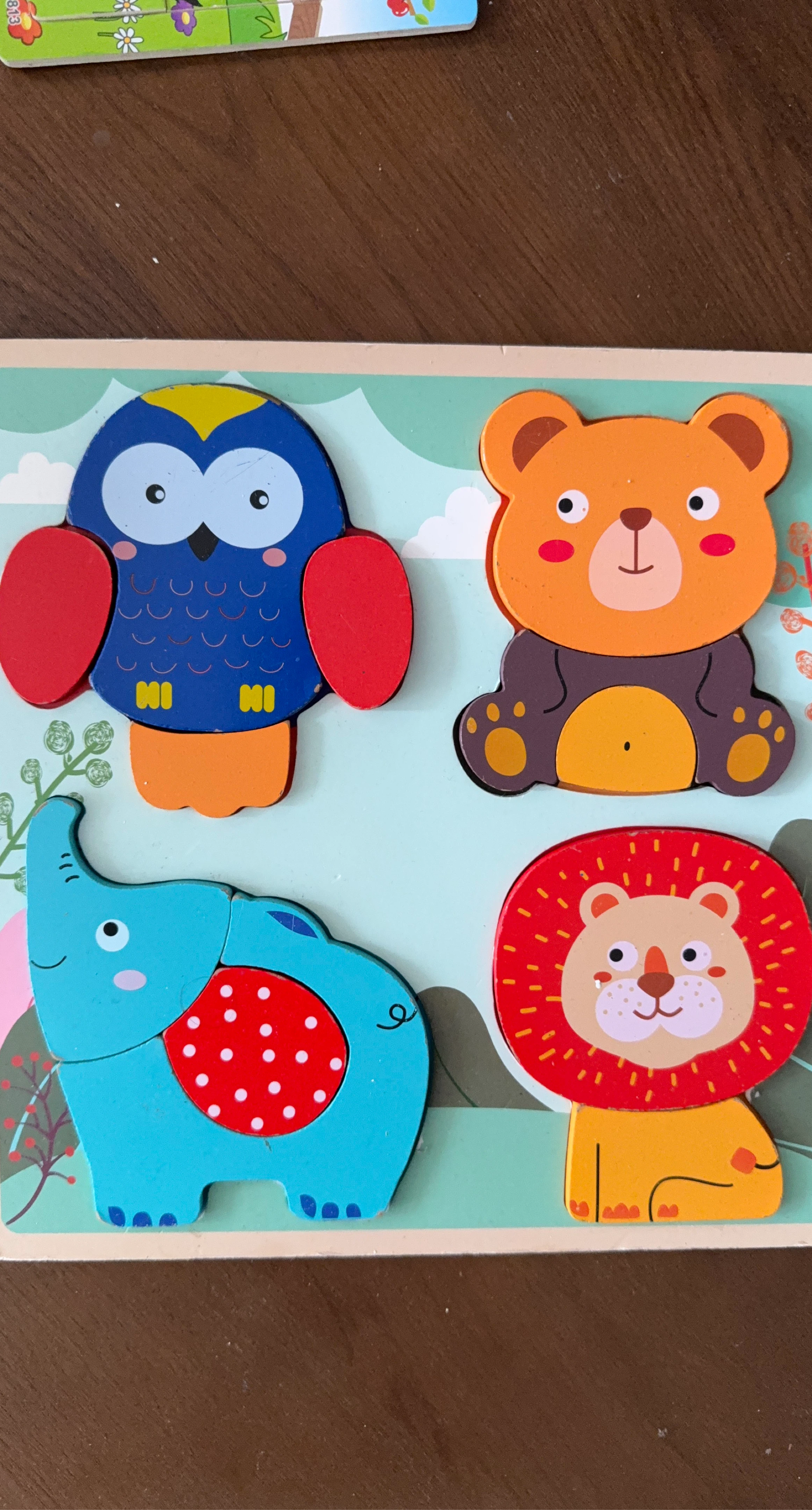Wooden Animal Puzzle Set