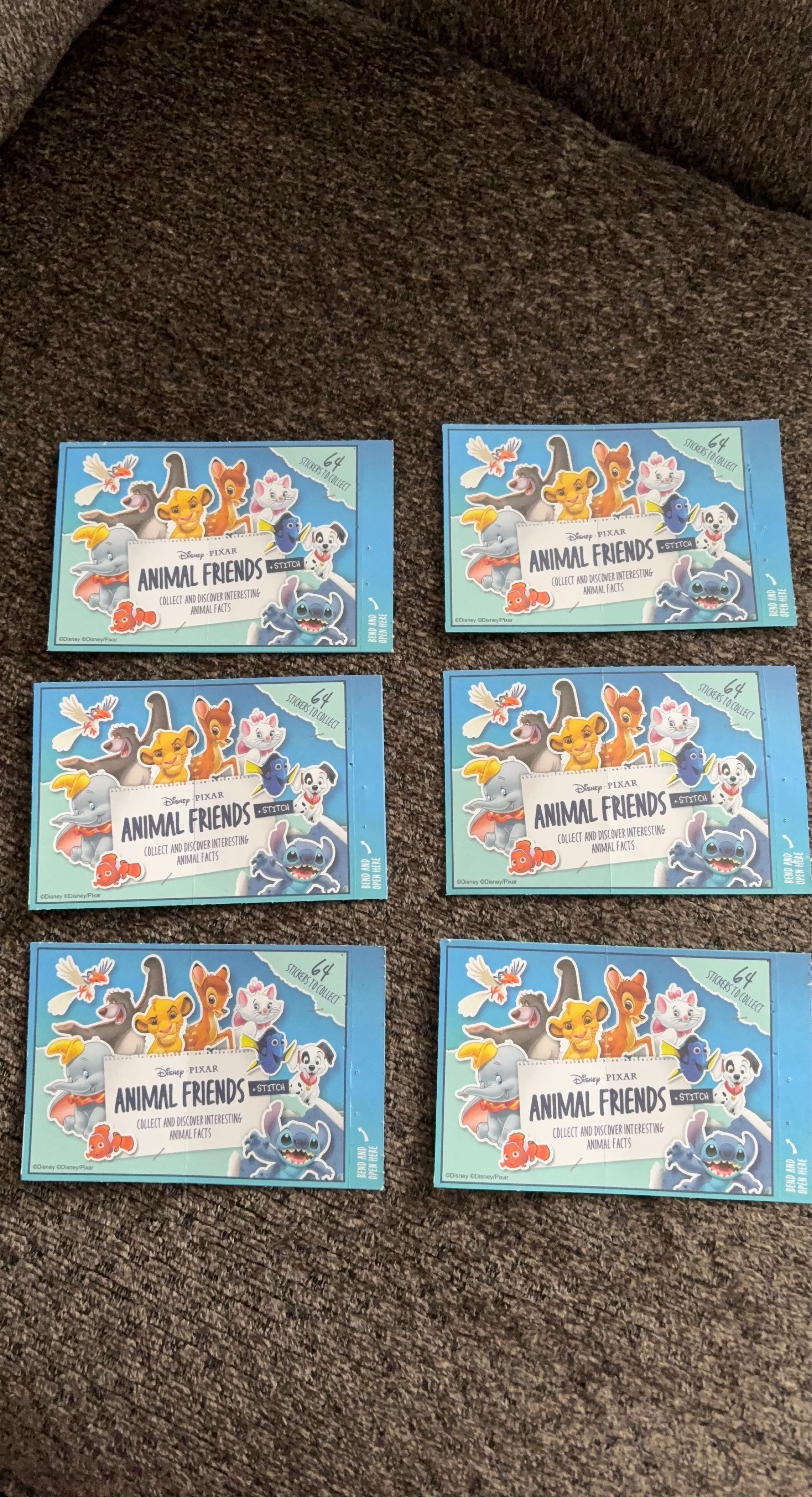Free - 6 Disney Pixar Sticker Packs