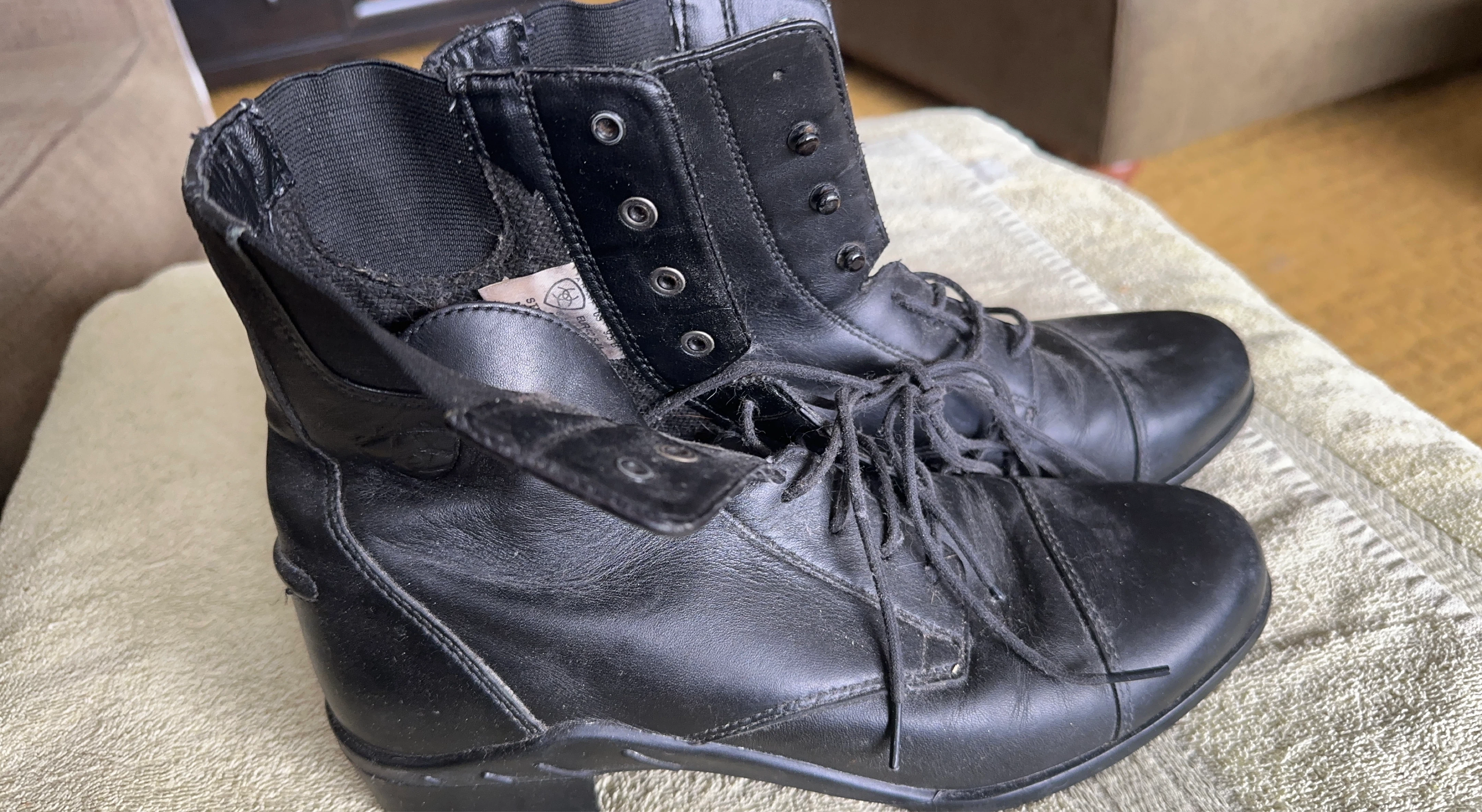 Ariat Black Leather Riding Boots