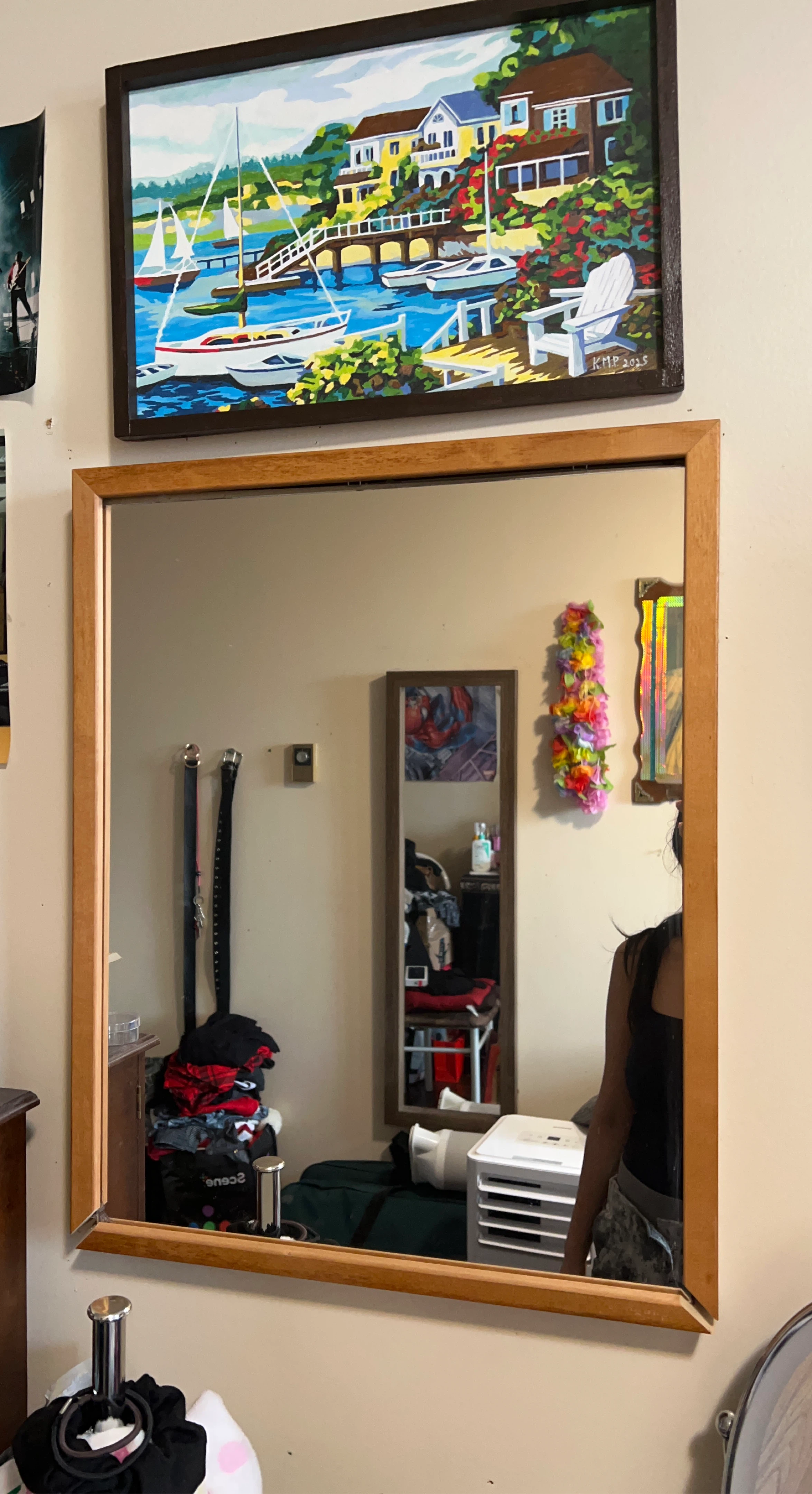 Wooden Framed Mirror - photo 2