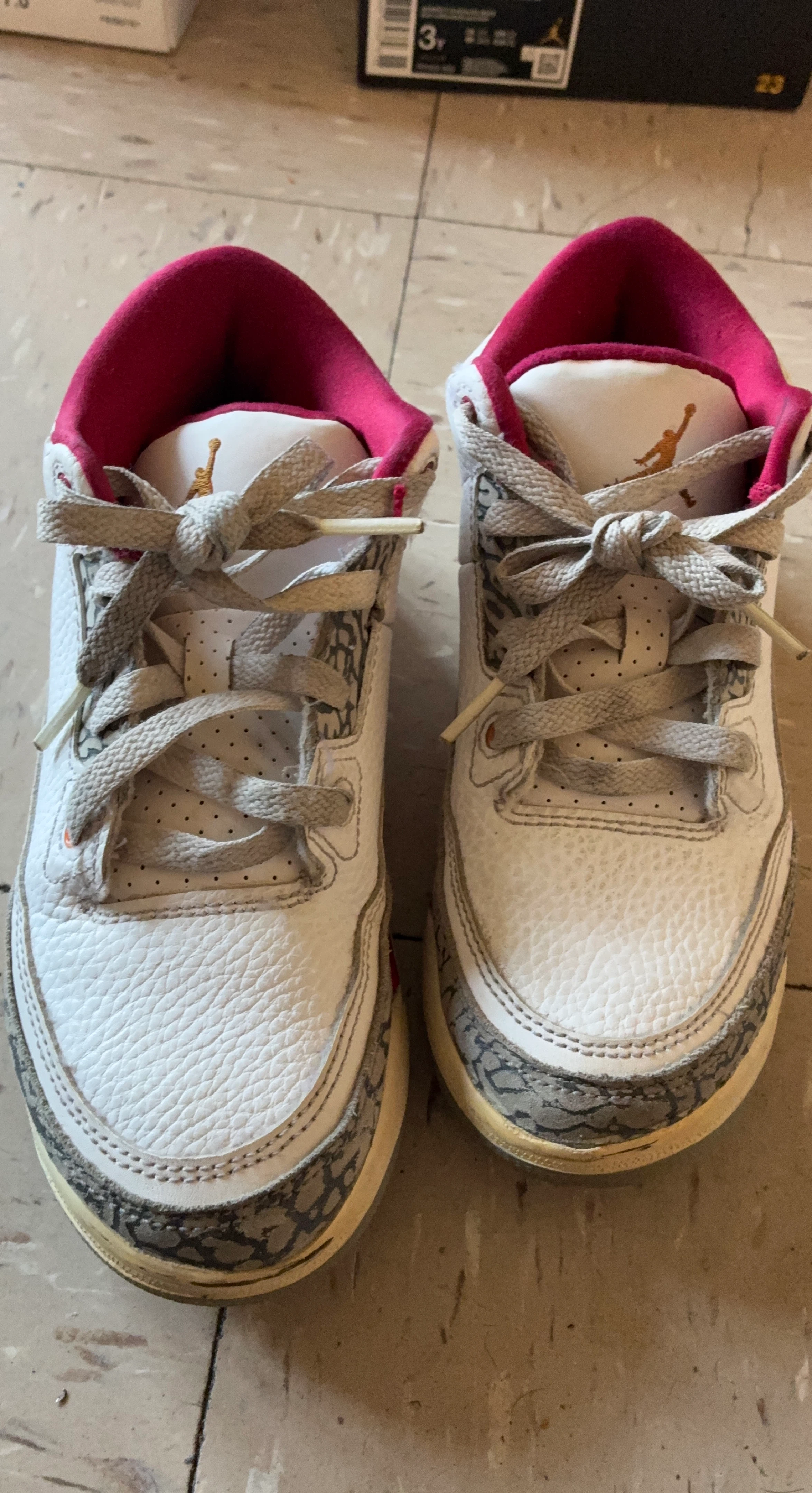 Jordan 3 Retro White Pink Sneakers