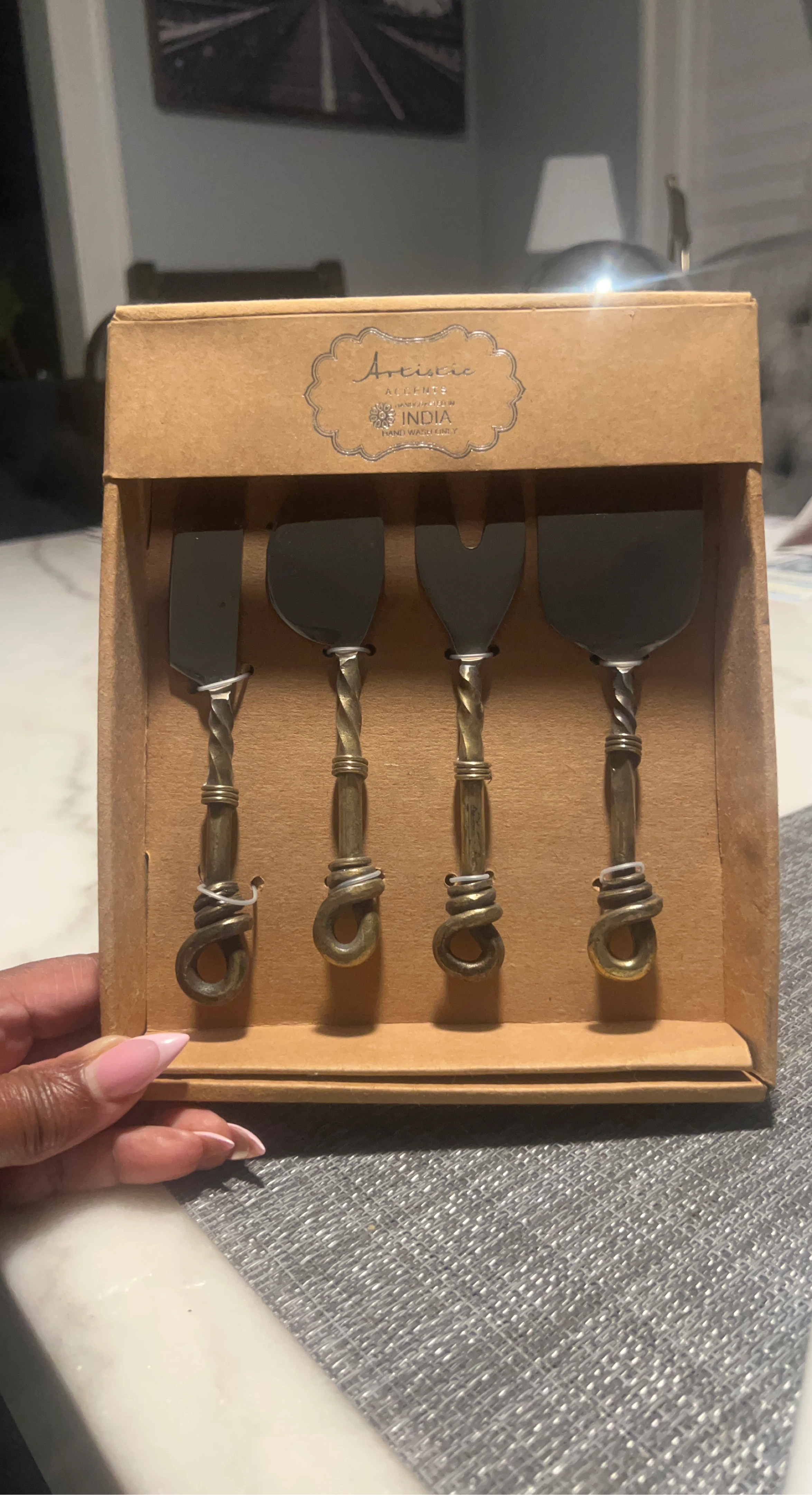 Artistic Accents India Cheese Knives Set