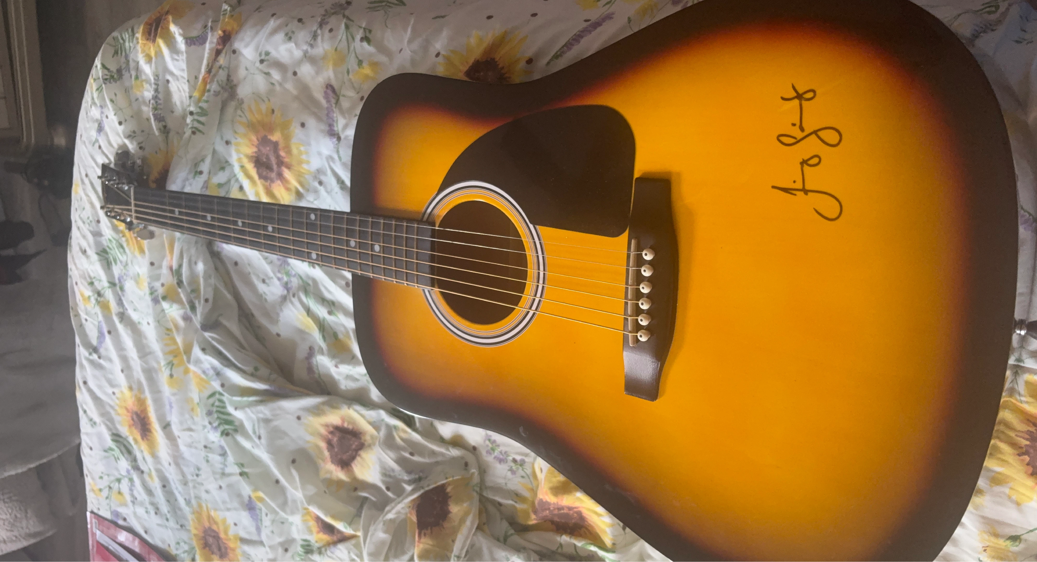 Acoustic Guitar with Signature