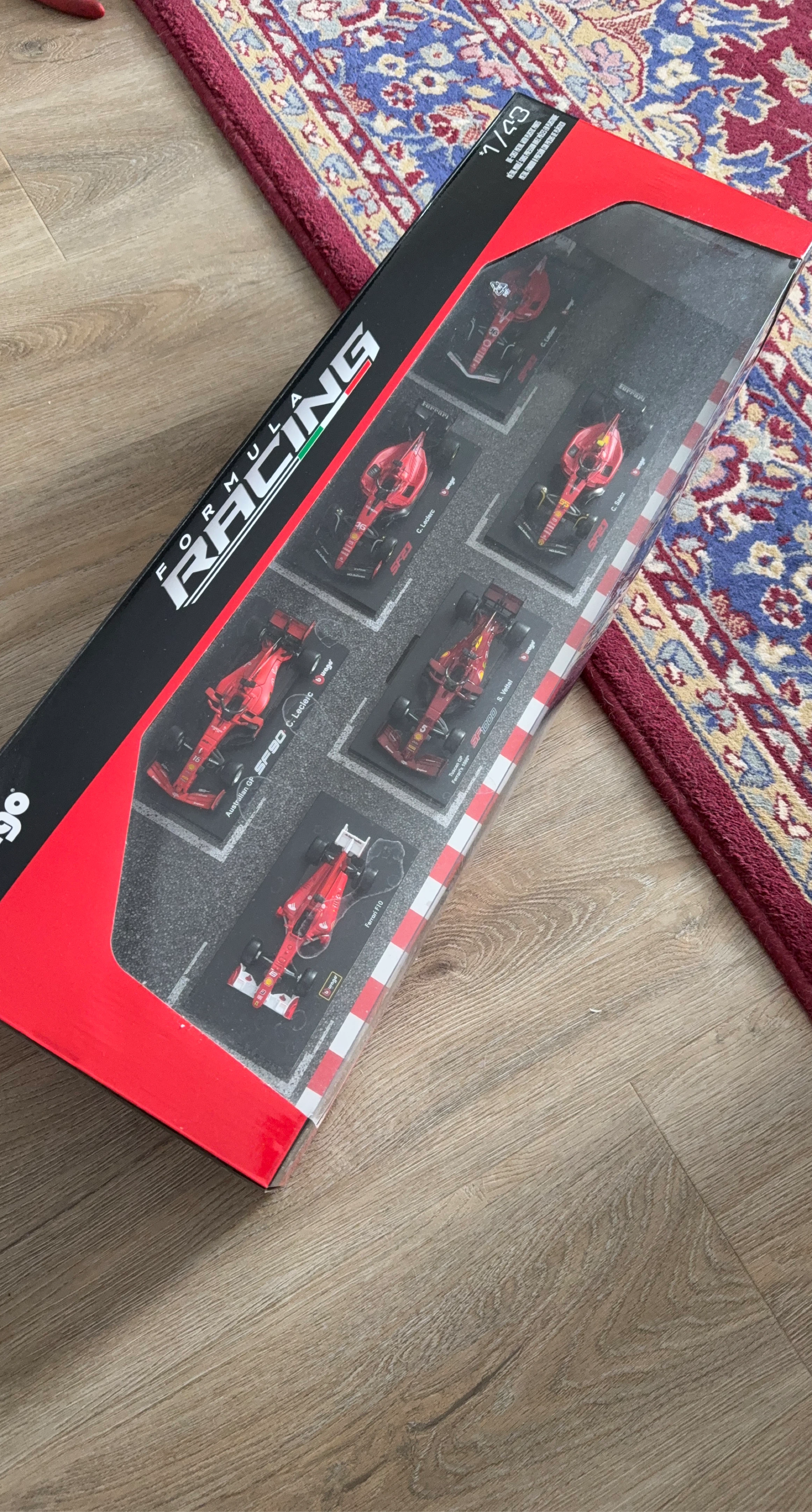 Burago Formula Racing 1/43 Scale Ferrari F1 Model Cars Set