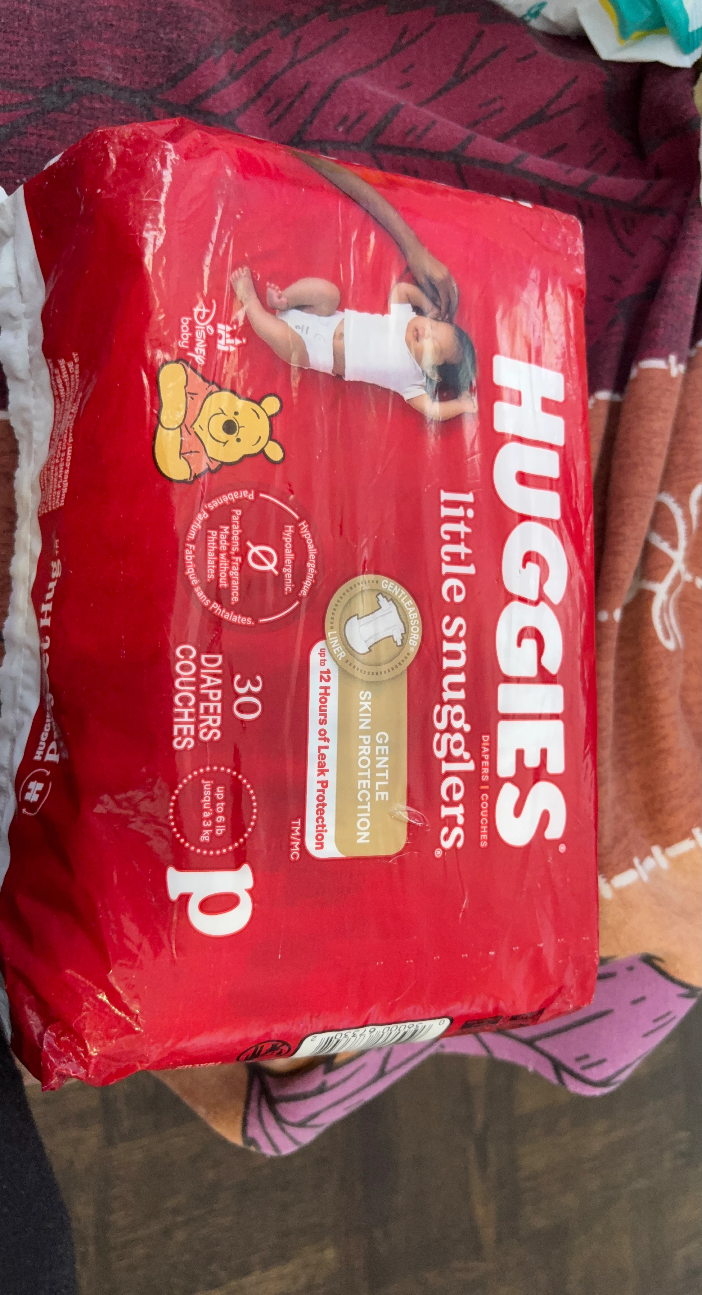 Huggies Little Snugglers Diapers - Size P (30 count)