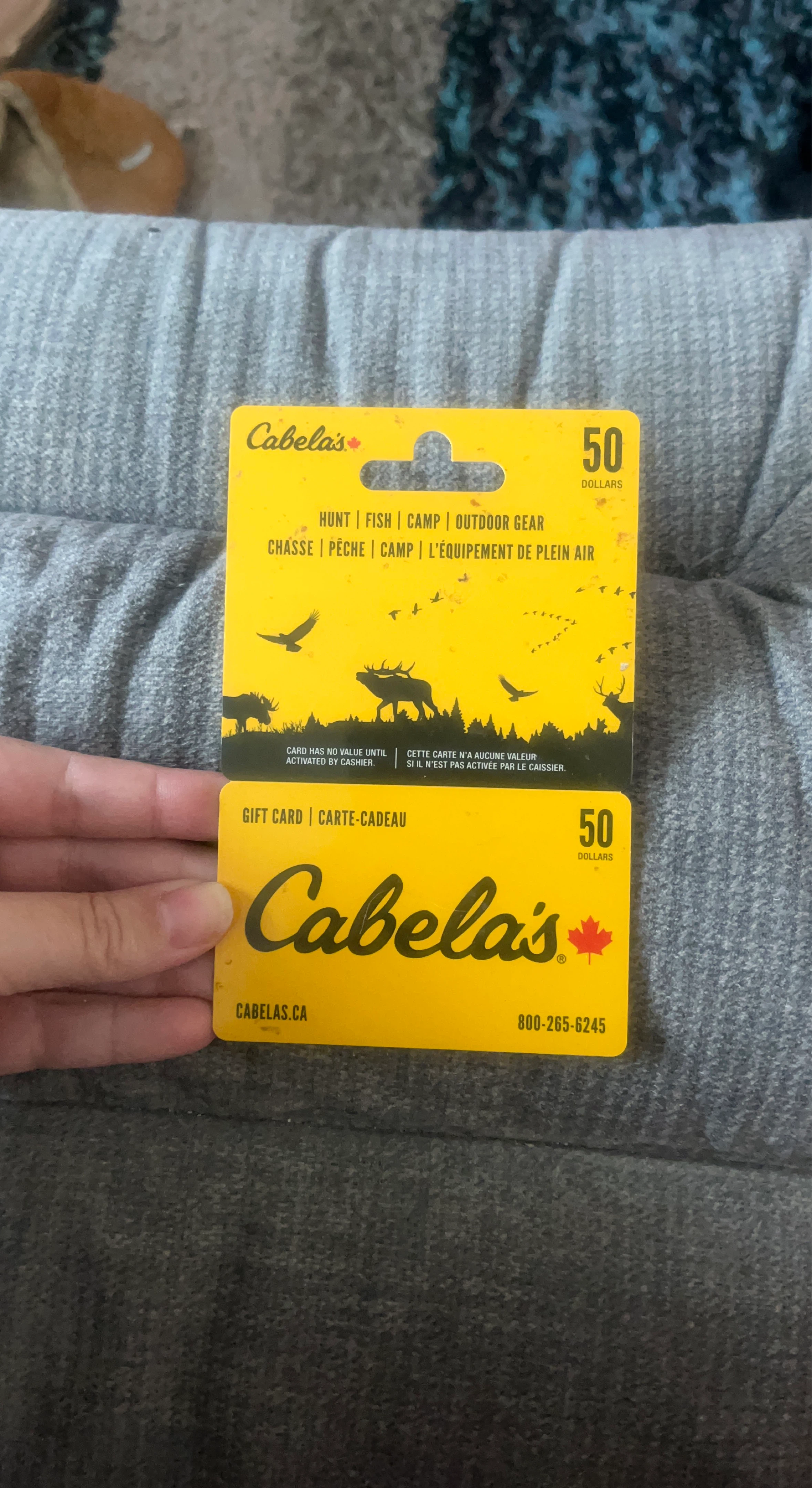 $50 x2 Cabela's Gift Card