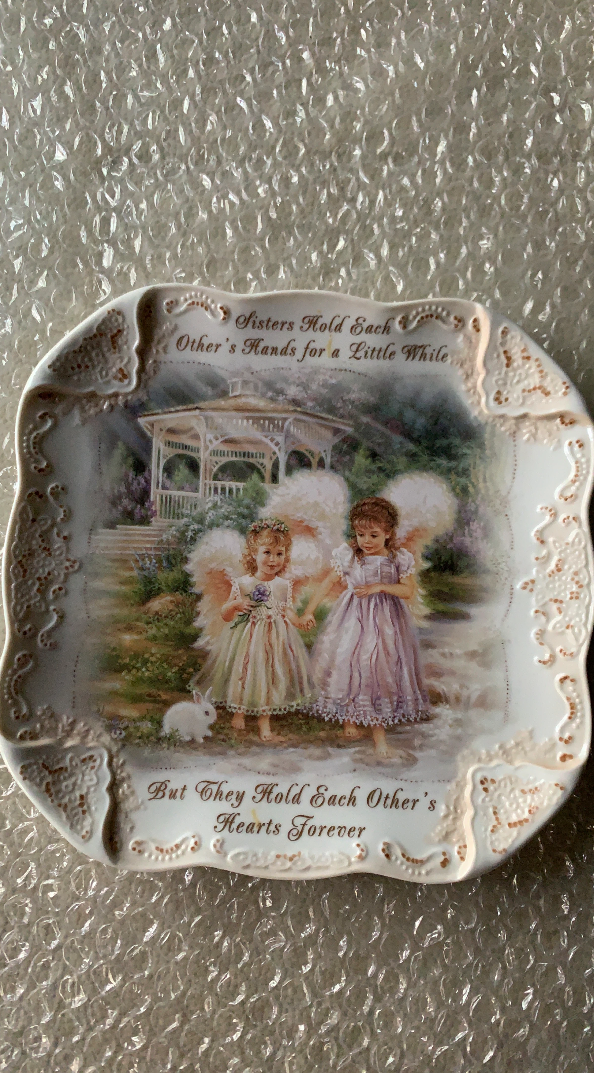 The Bradford Exchange Sisters Love Forever Decorative Plate