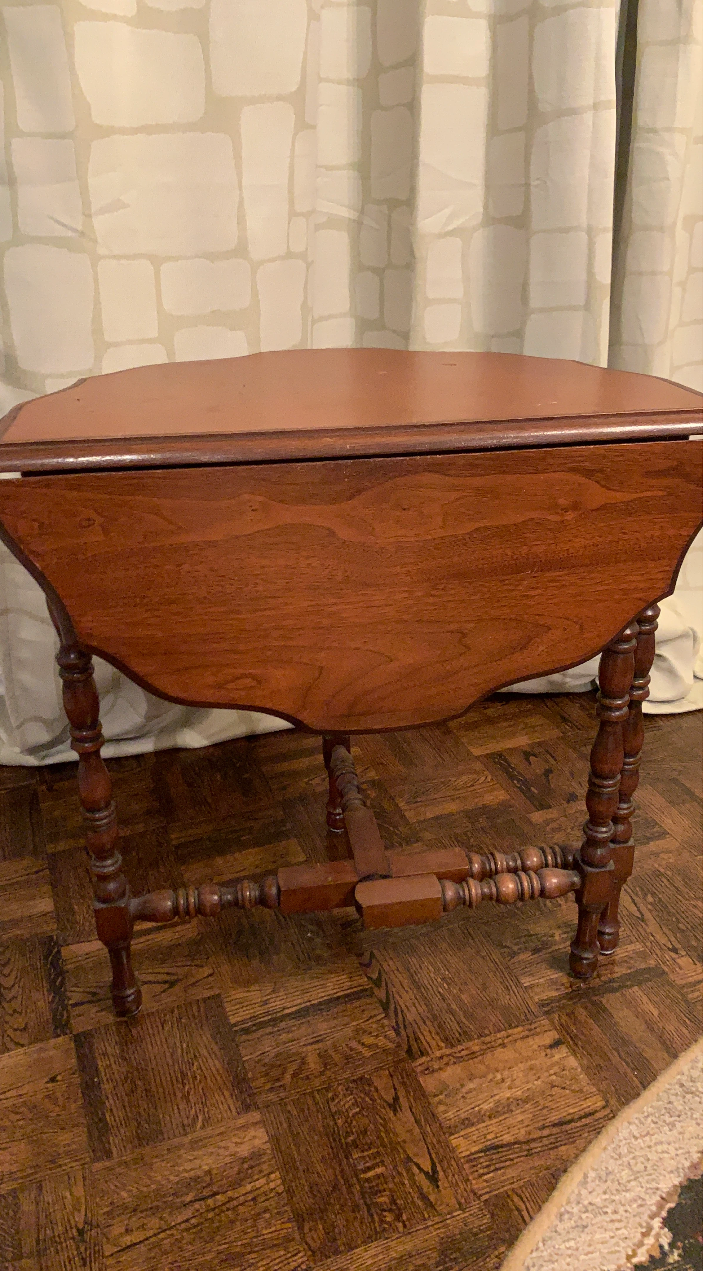 Wooden Drop Leaf Side Table