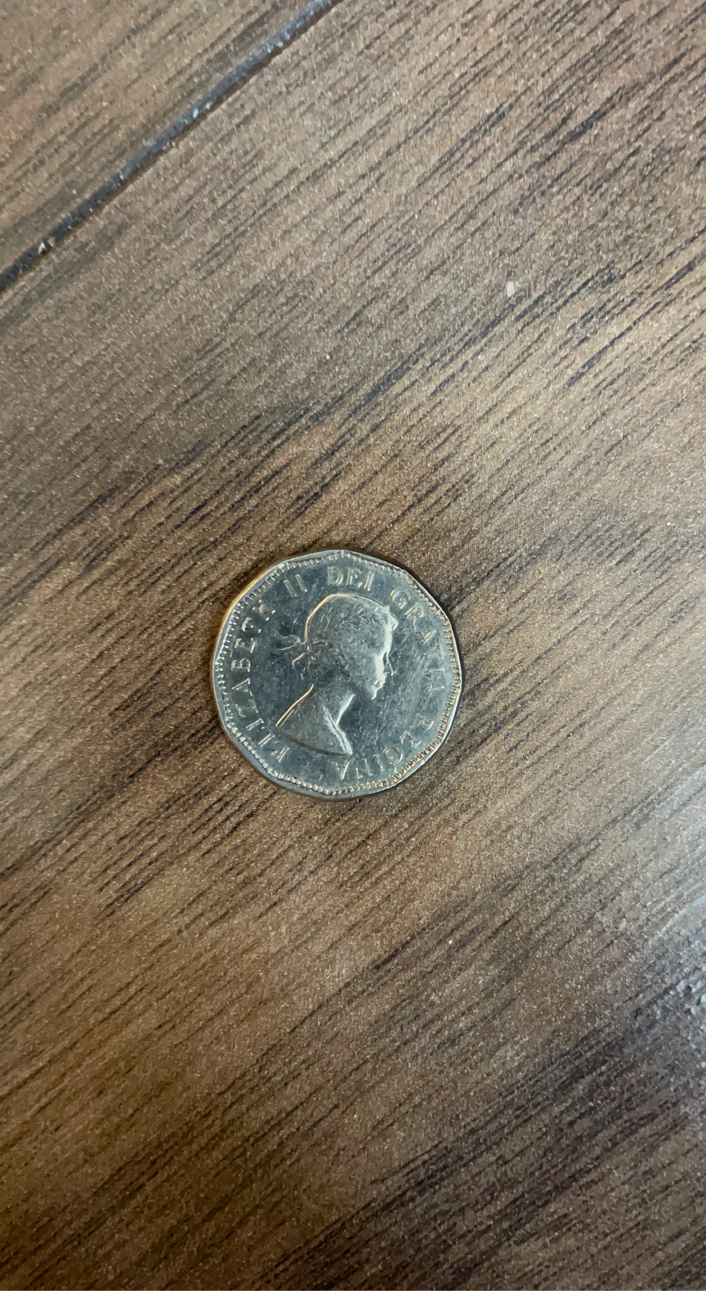 1961 Canadian nickel