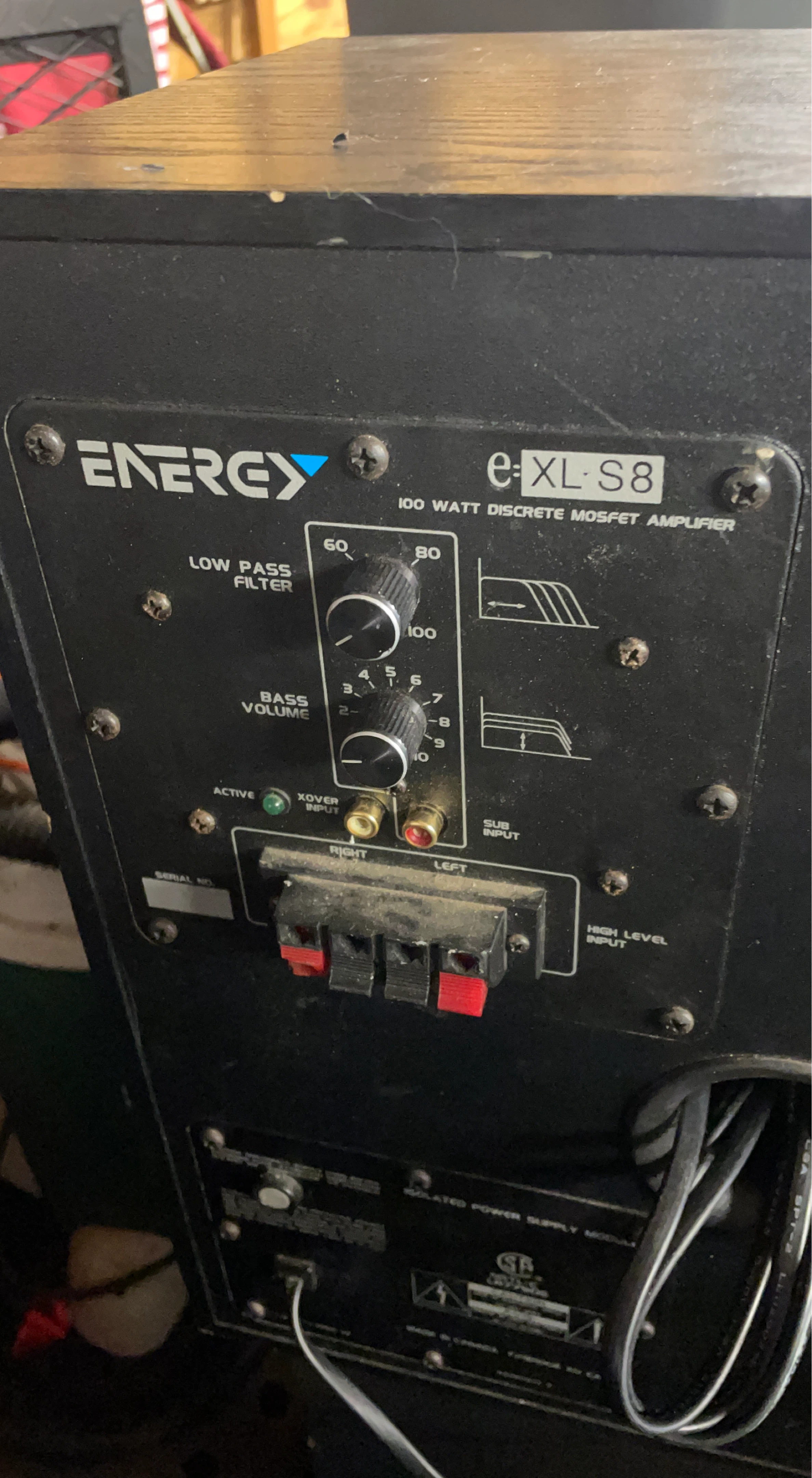 Energy e-XL-S8 Subwoofer Amplifier