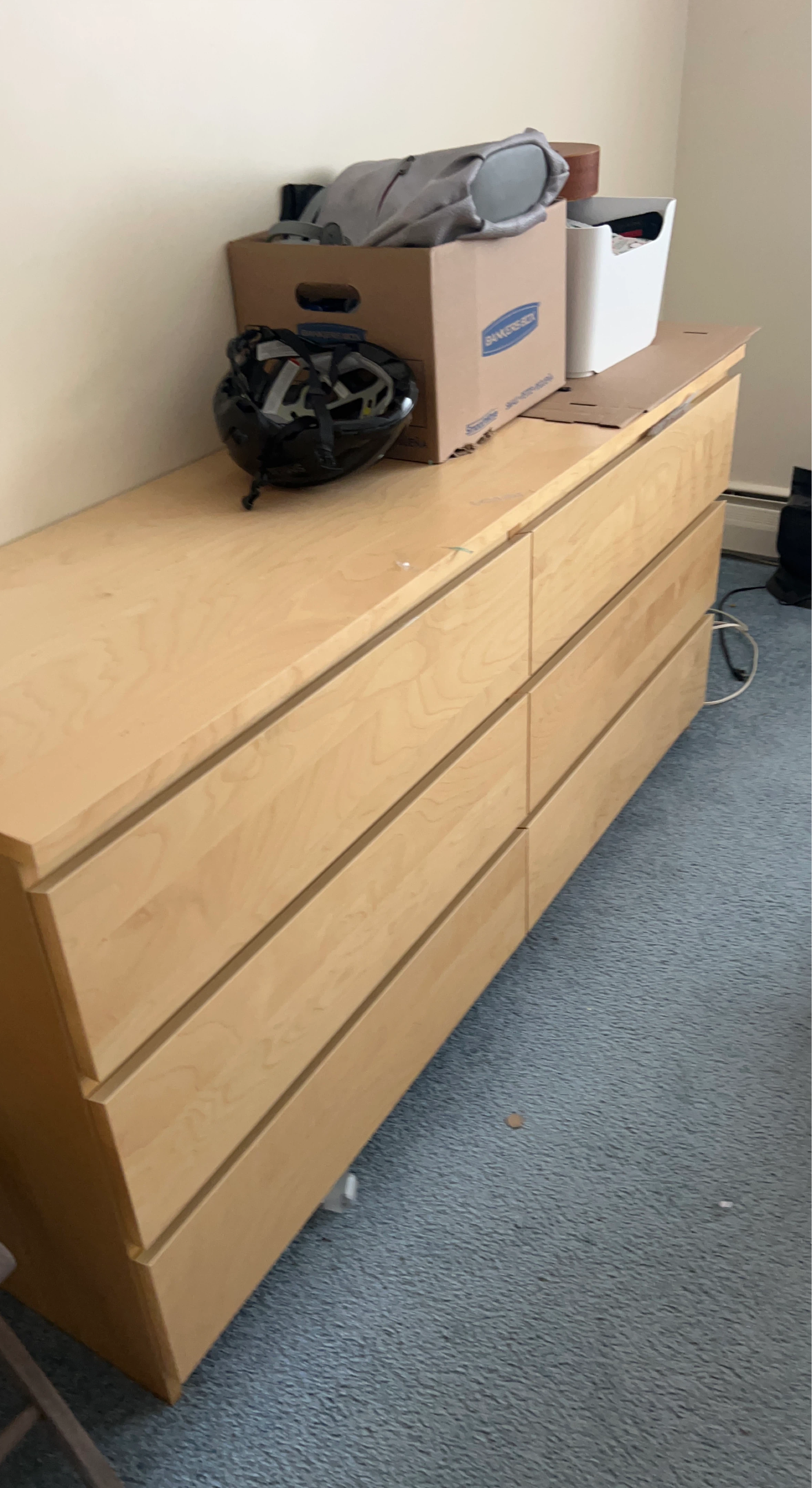 Six-drawer dresser