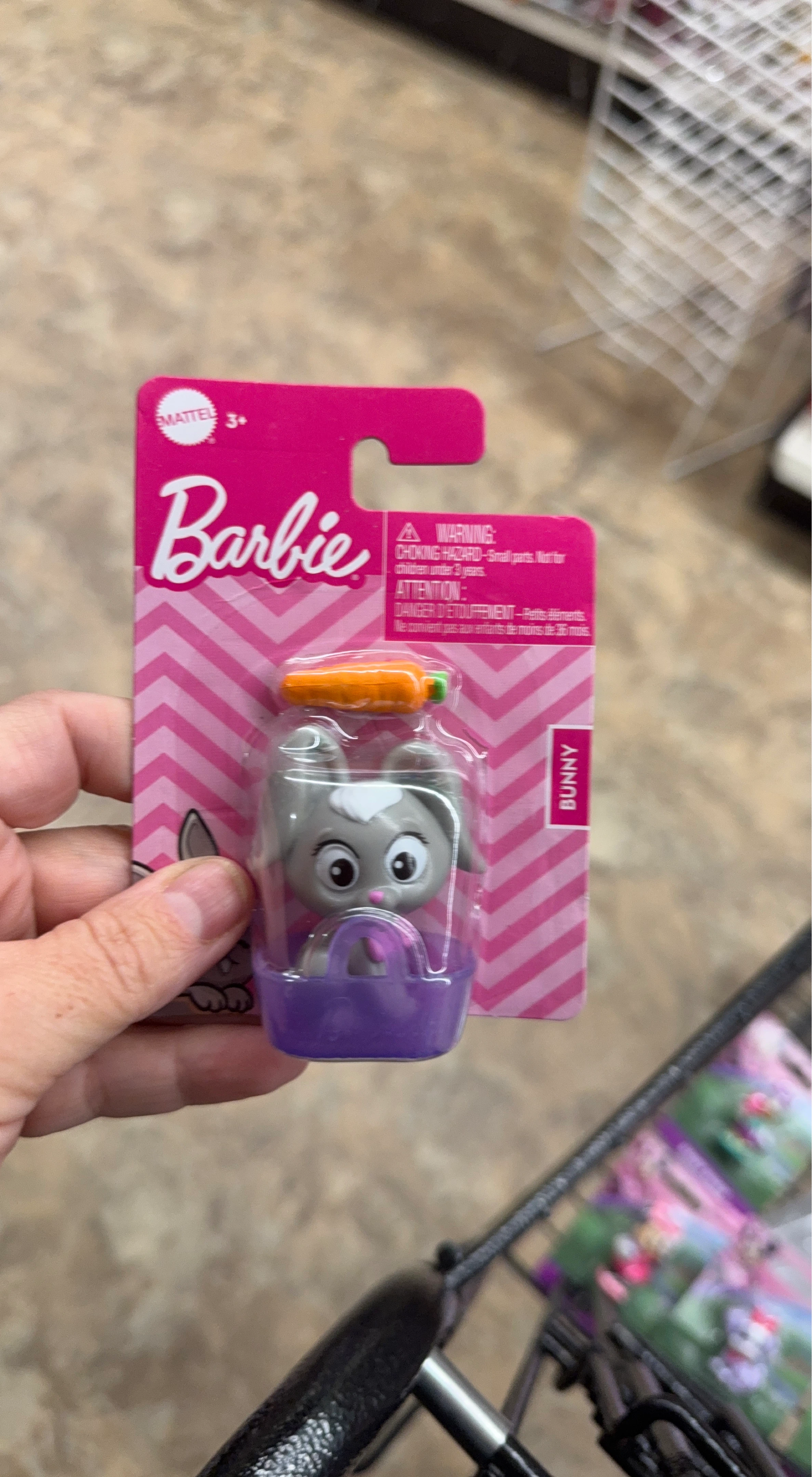 Original Barbie Pet Bunny Toy  keychain