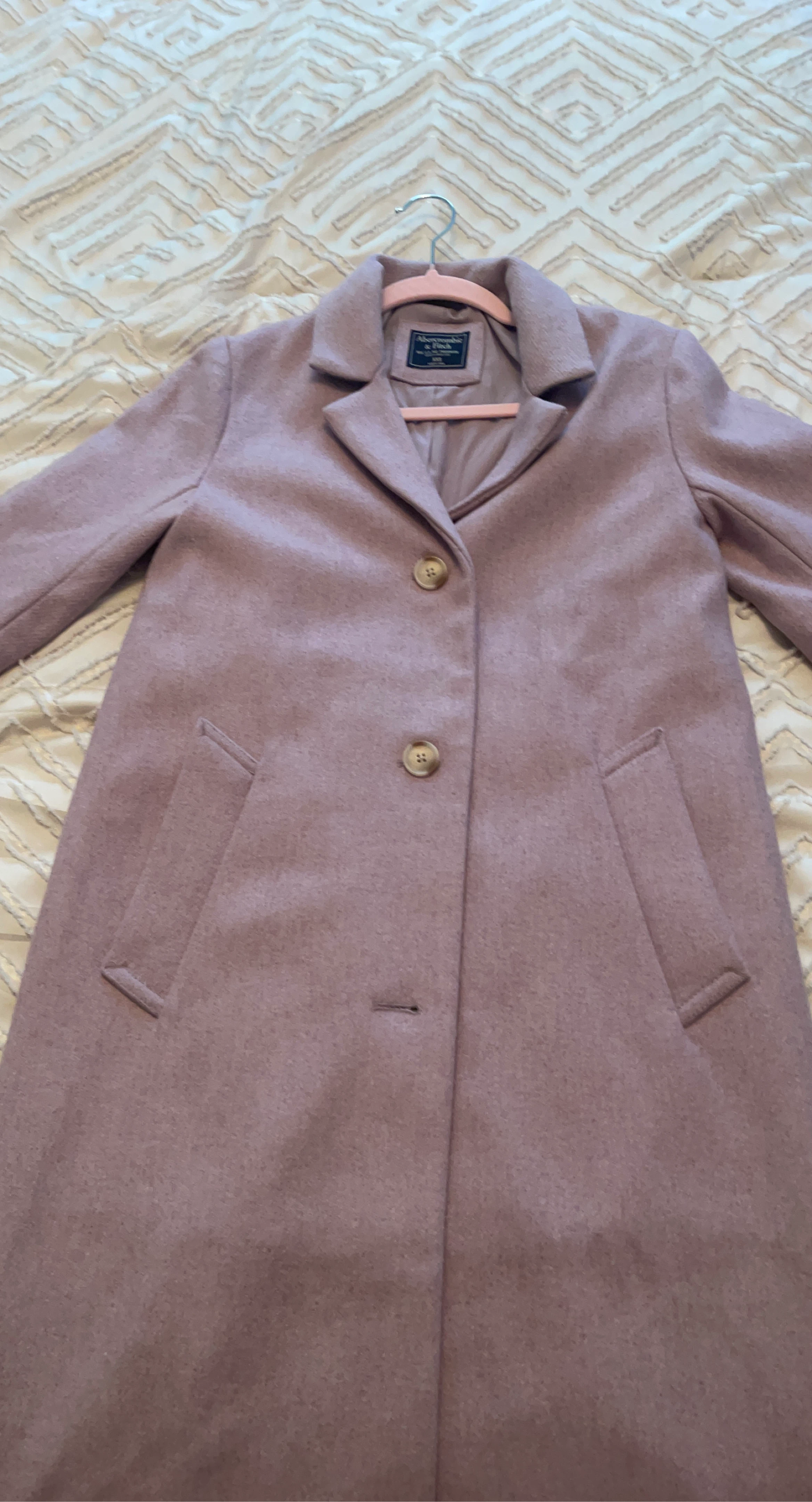 Abercrombie & Fitch XXS Coat - Light Pink