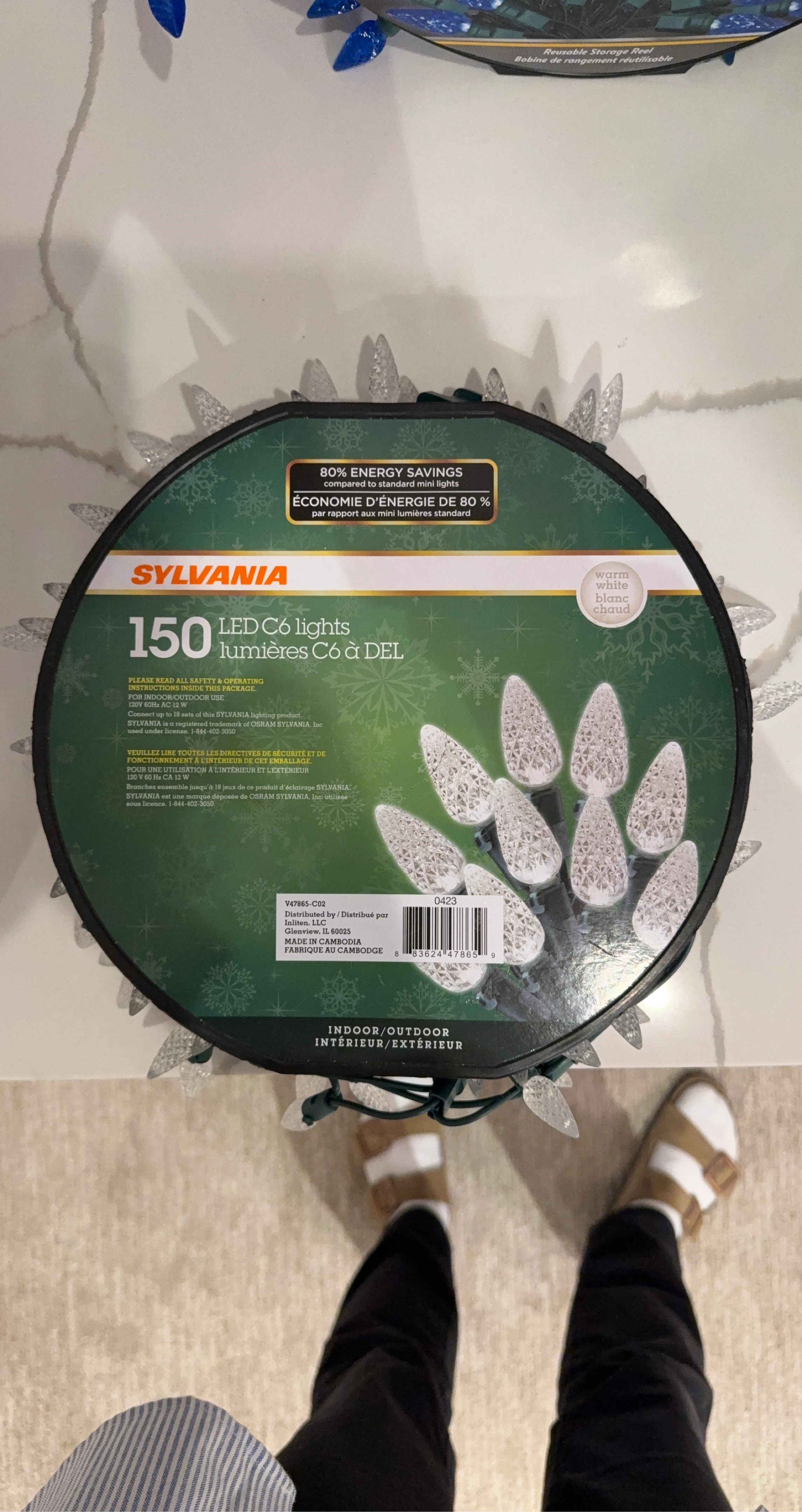 Sylvania 150 LED C6 Lights - Warm White