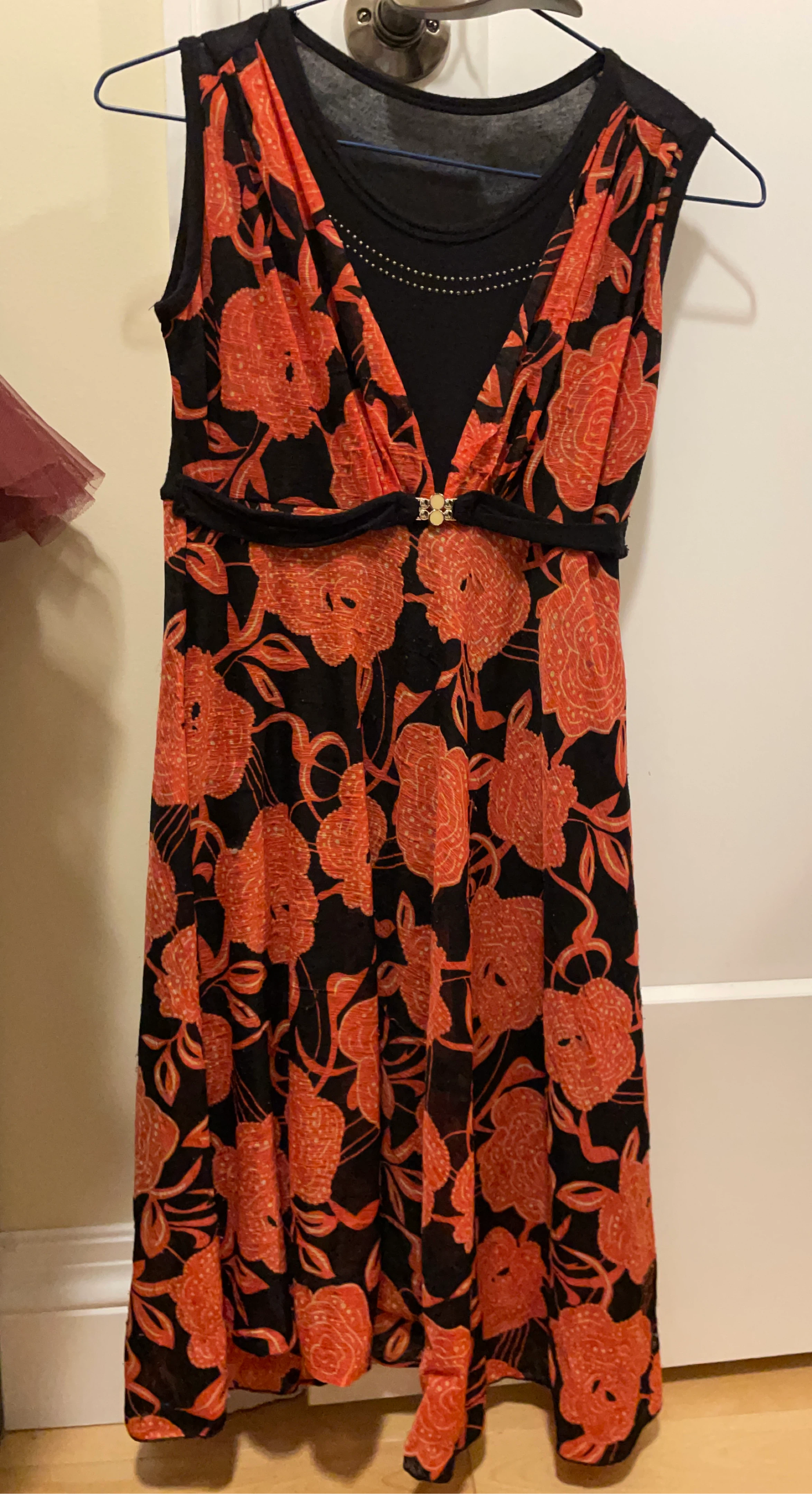 Women's Sleeveless Floral Dress