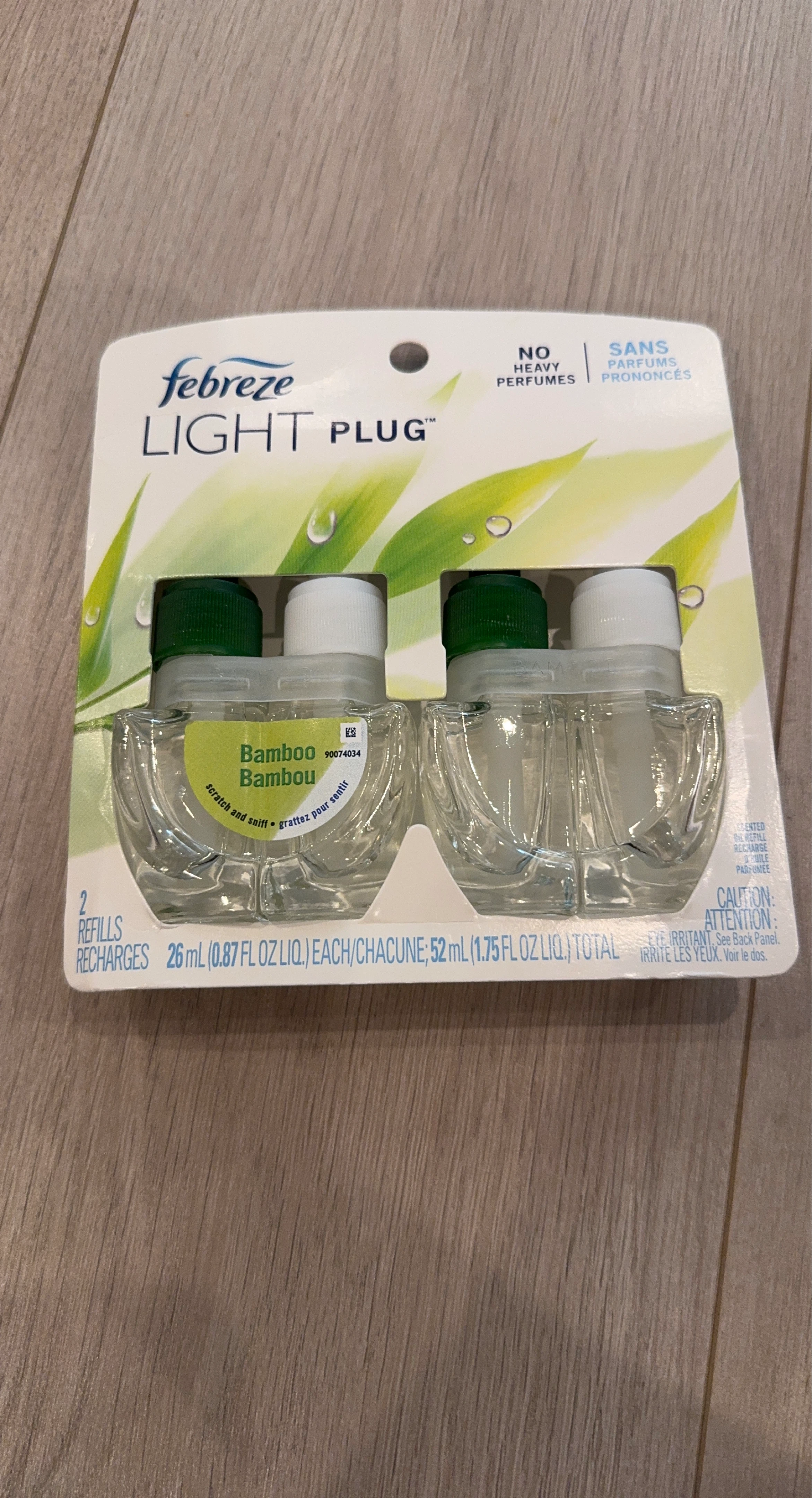 Febreze Light Plug Refills - Bamboo Scent (2 Count)