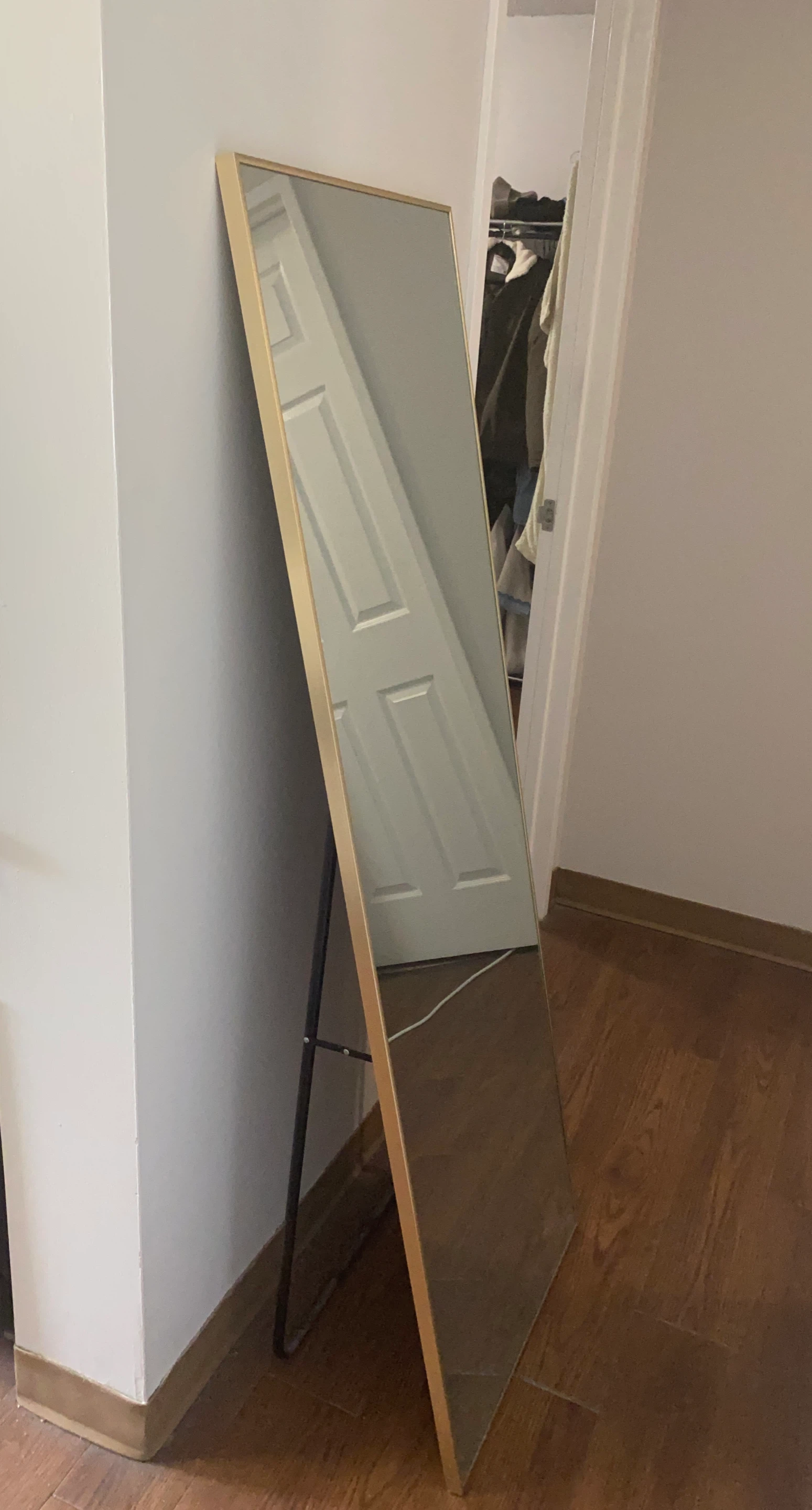 Rose Home Fashion Full Length Mirror - Gold Aluminum Frame