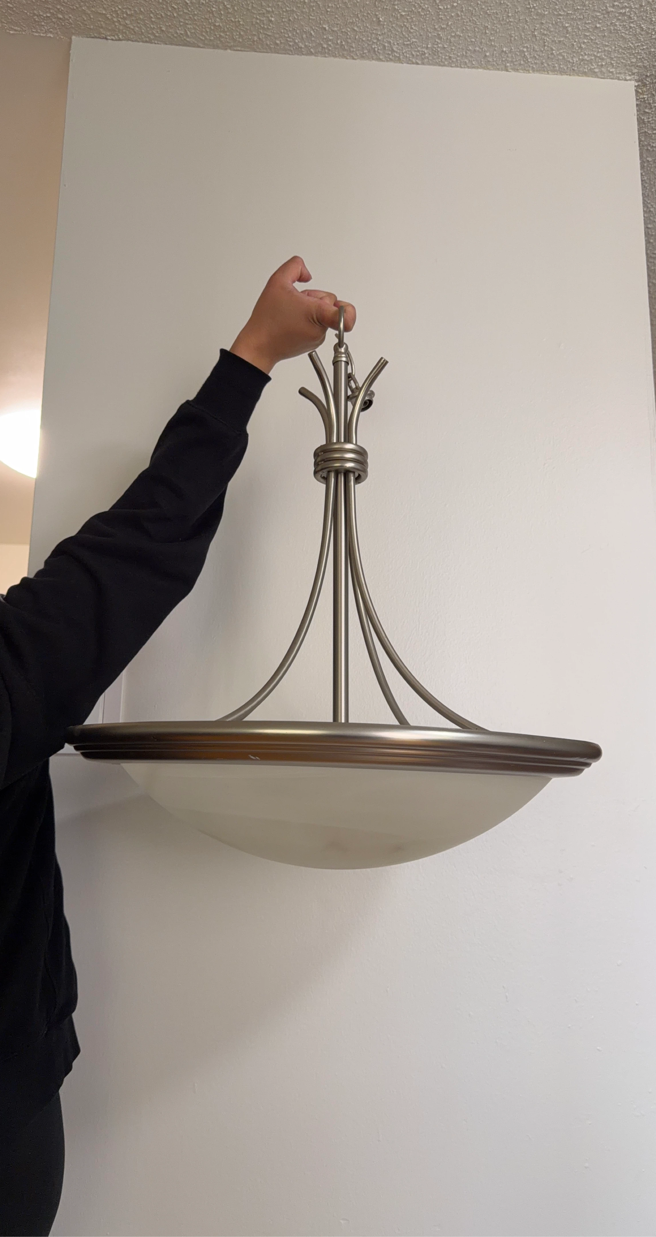 Satin Nickel Flush Mount Ceiling Light