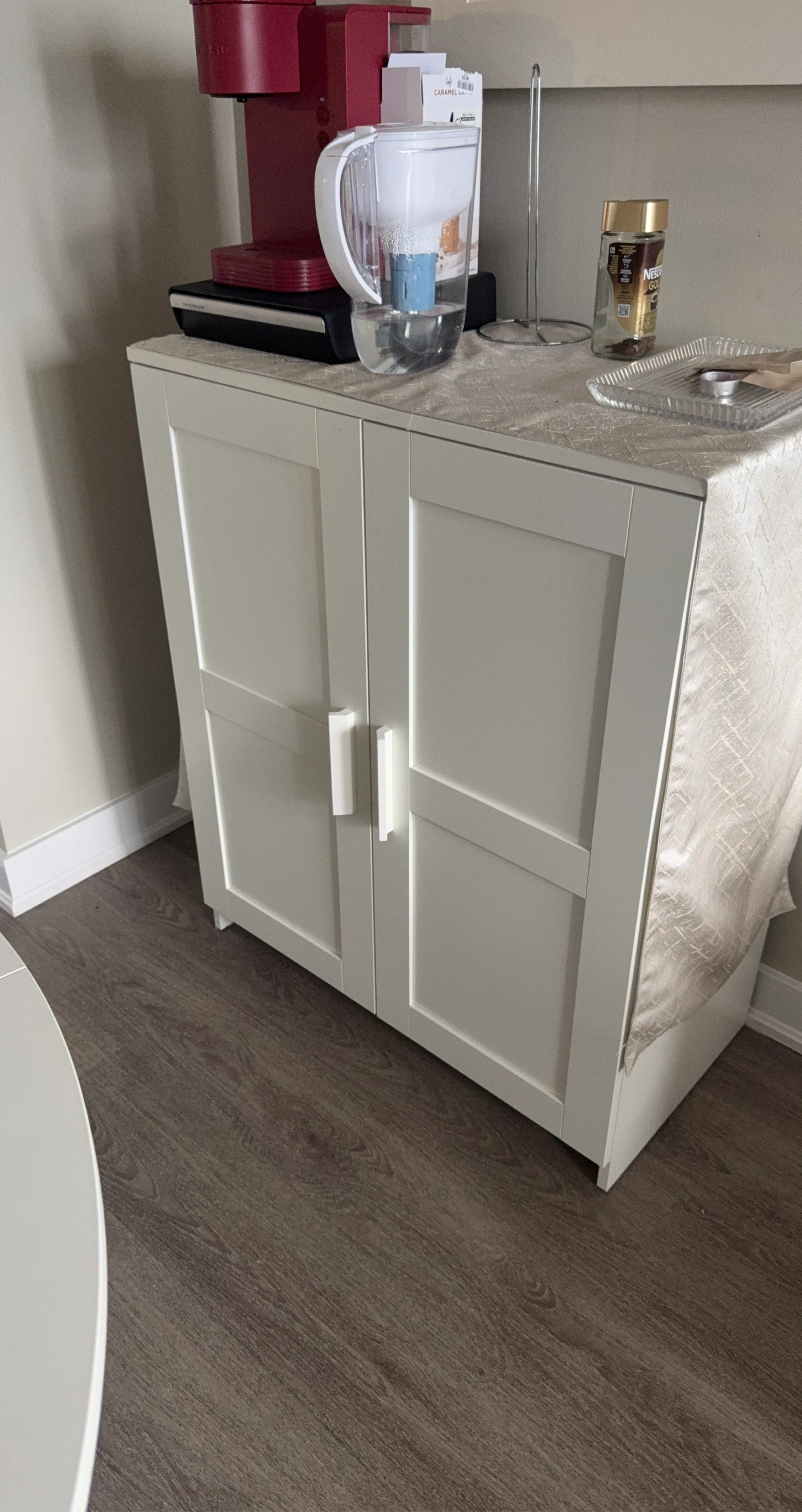 White Two-Door Cabinet
