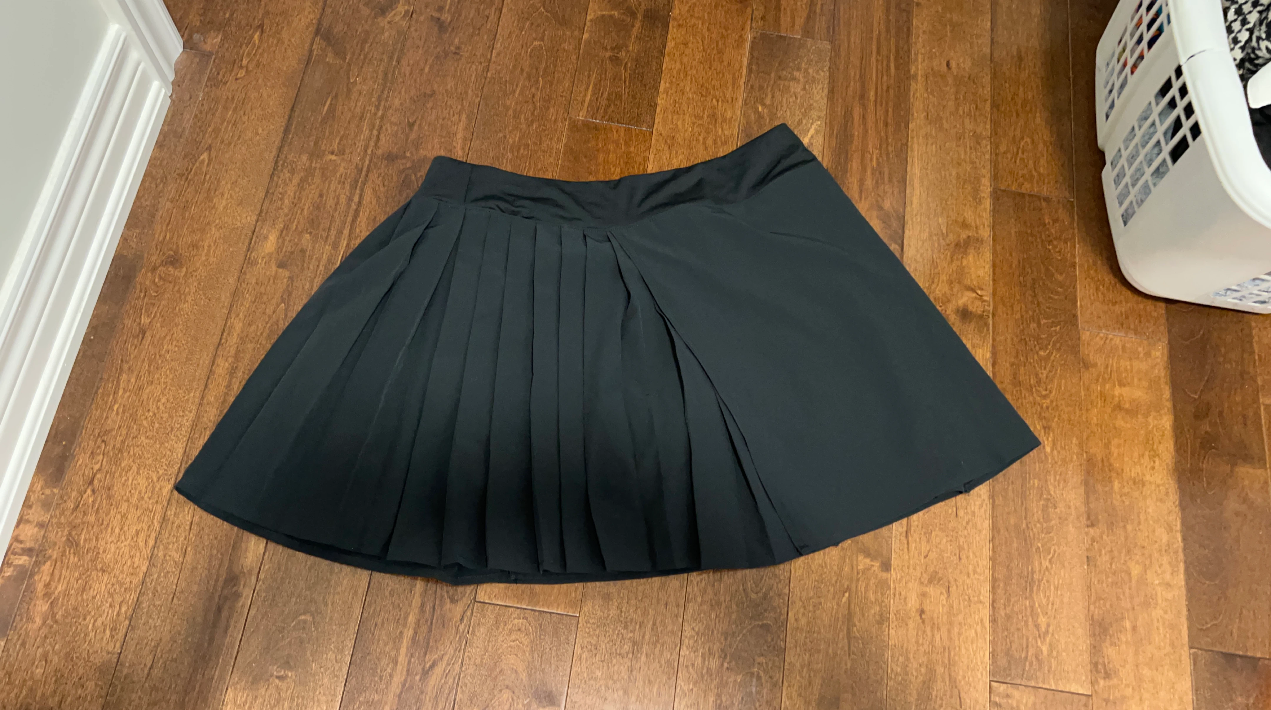 Black Pleated Skirt