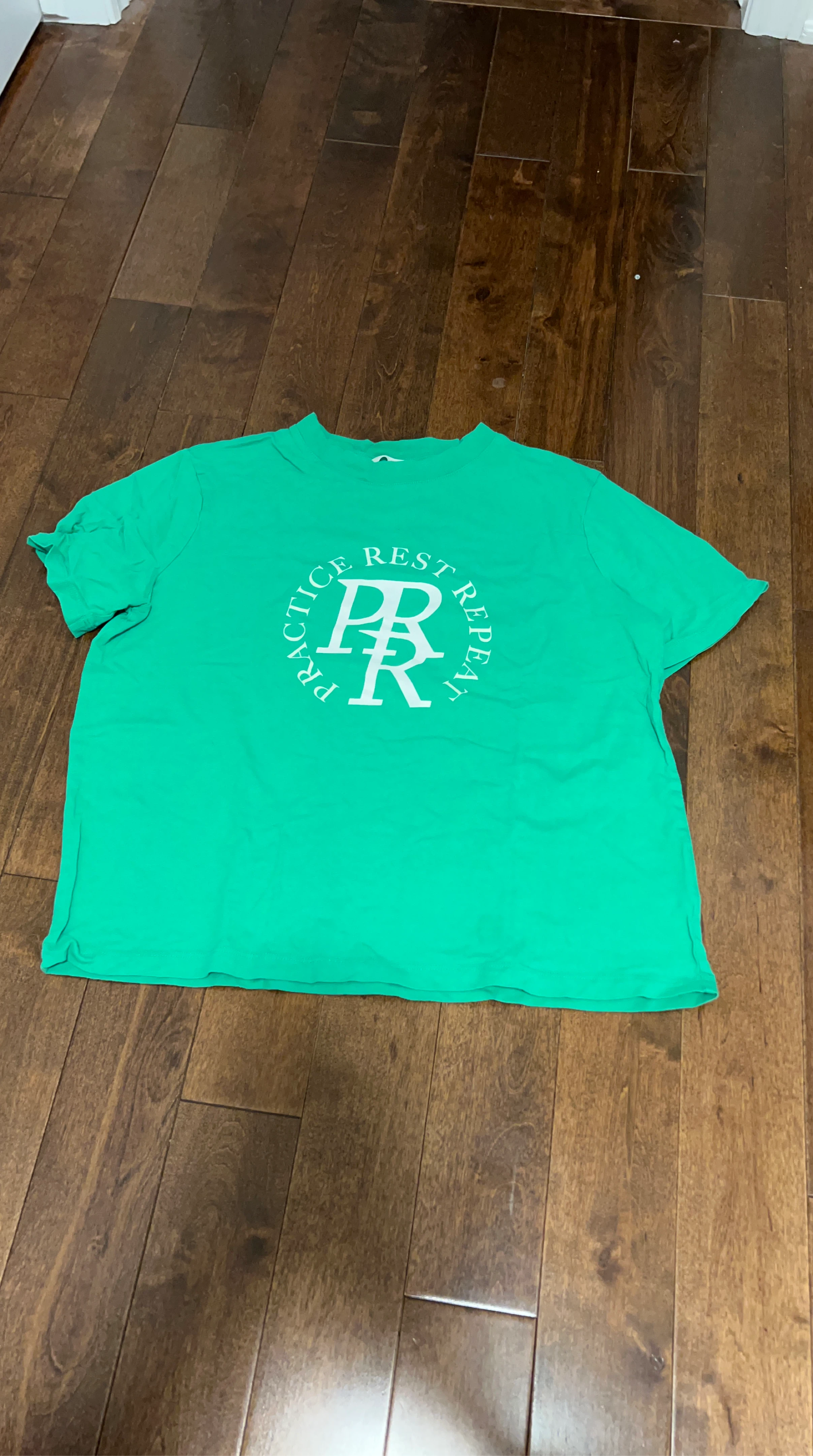 Green "Practice Rest Repeat" T-Shirt