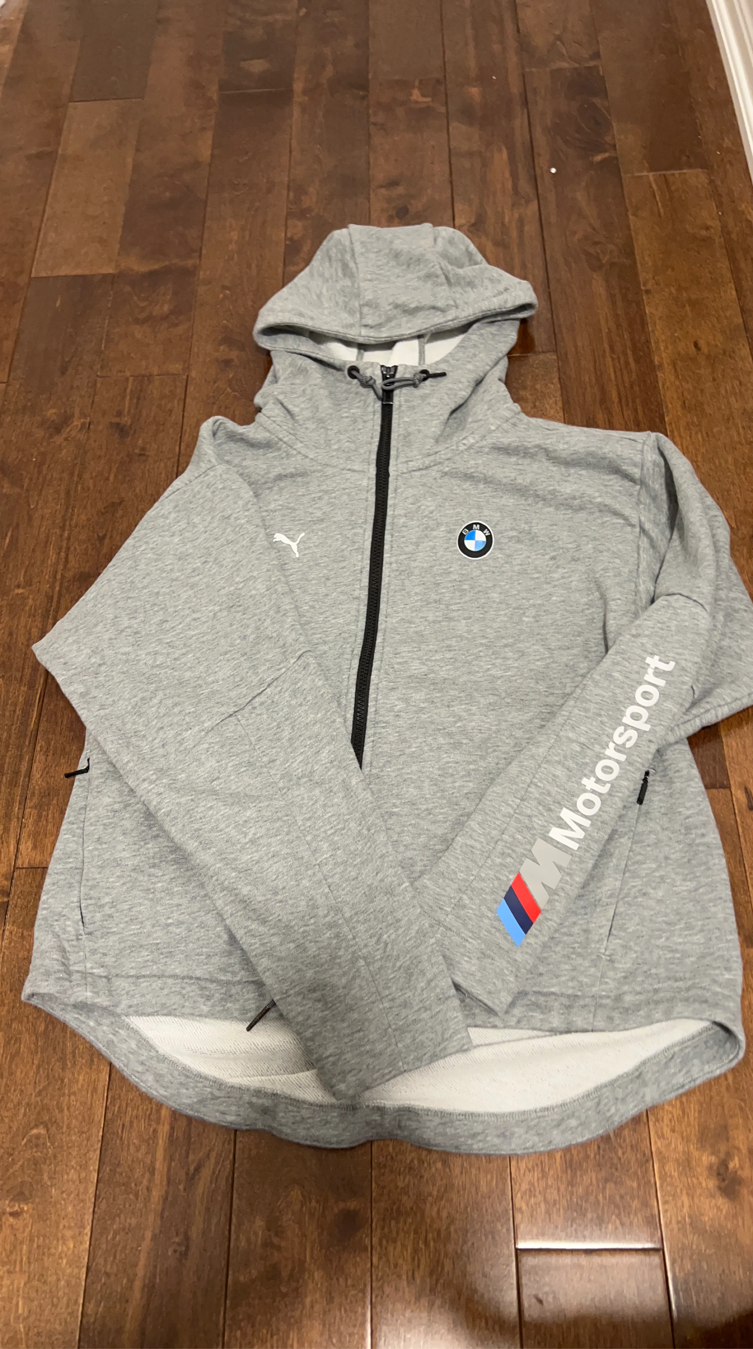 Puma BMW Motorsport Grey Full Zip Hoodie